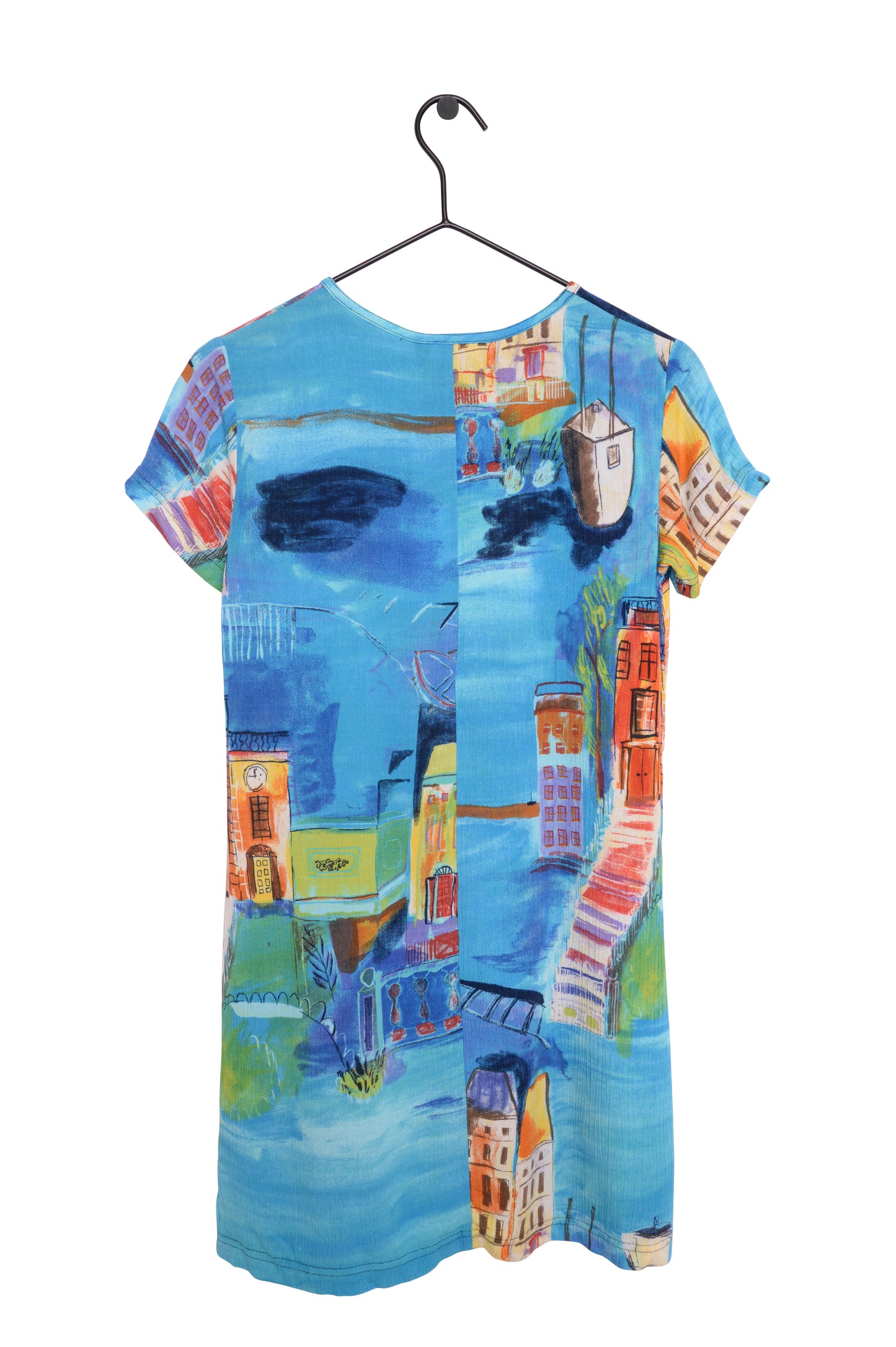 Scenery Painting Mini Dress