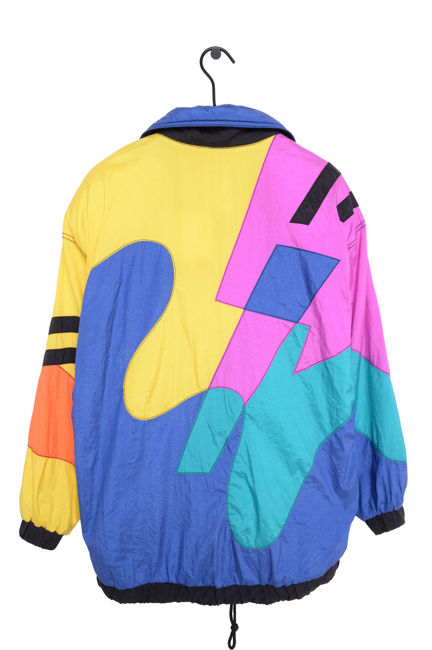 1980's 3/4 Sleeve Colorblock Windbreaker