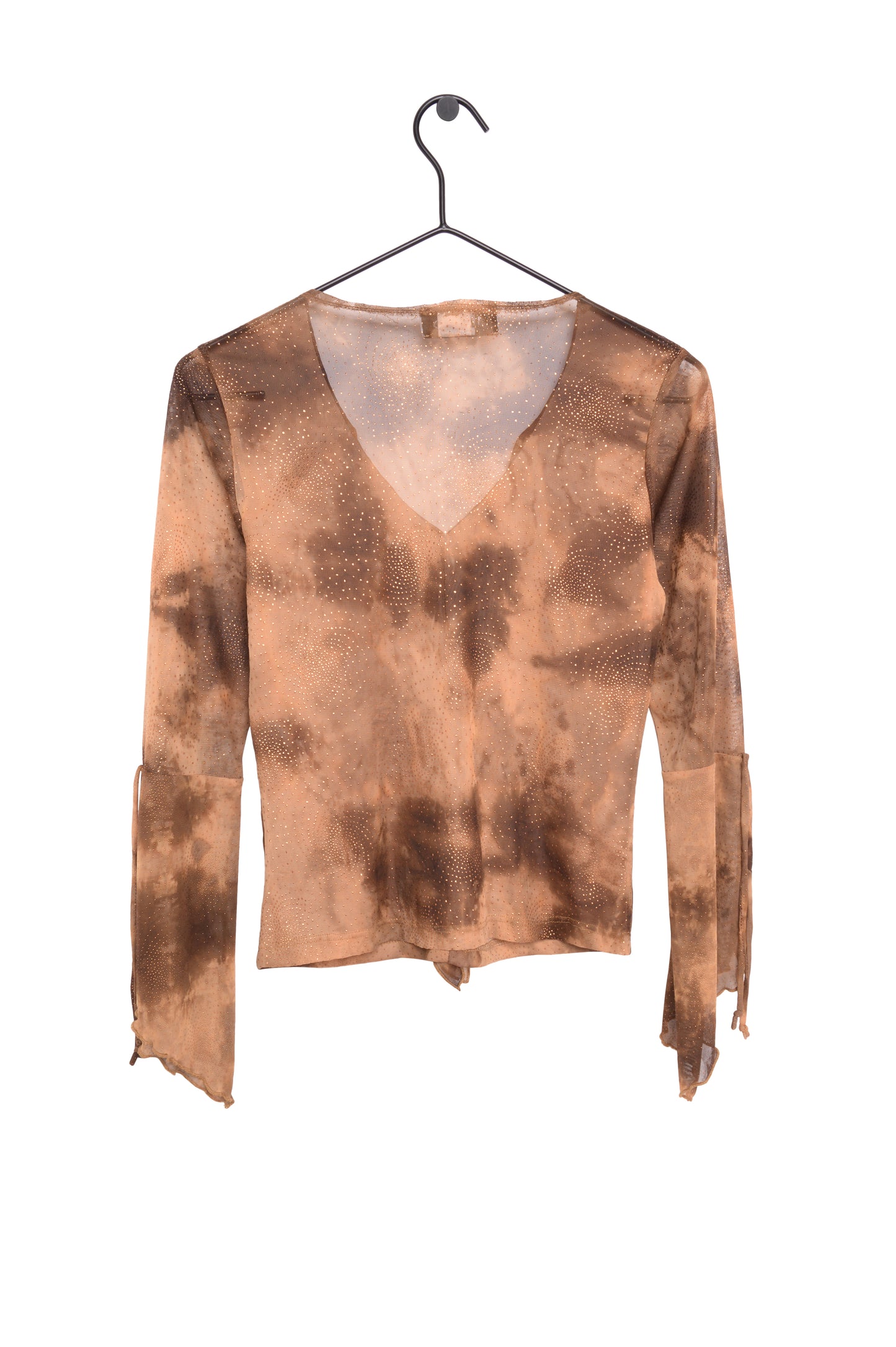 Y2K Studded Bell Sleeve Top