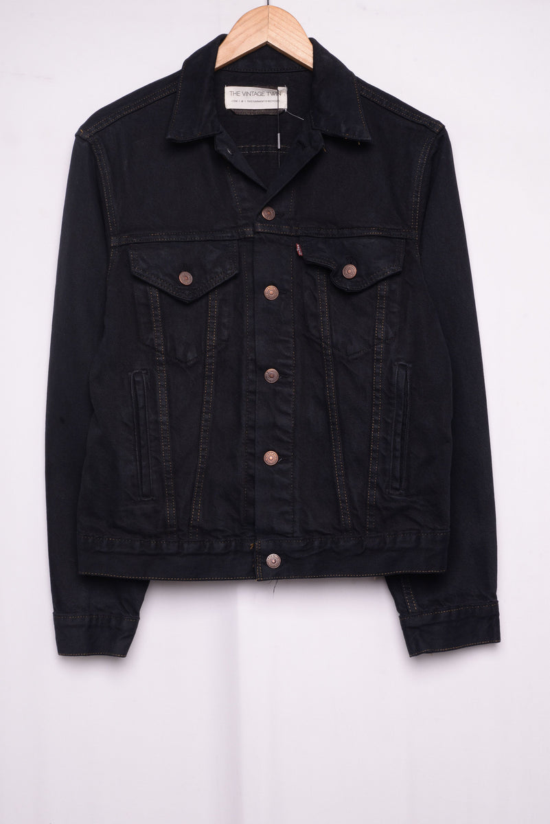 Levi's Black Denim Jacket Free Shipping The Vintage Twin
