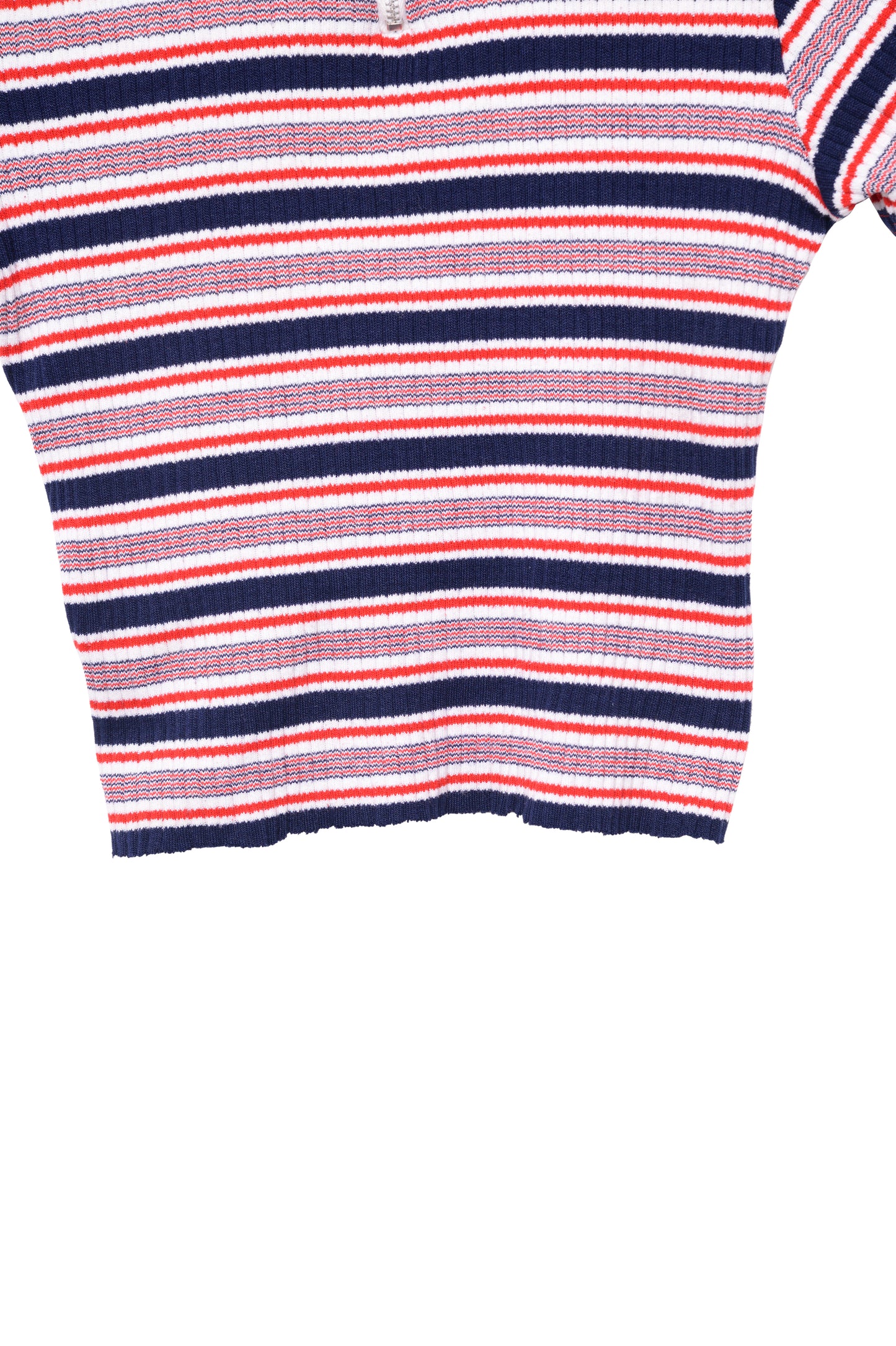 Short Sleeve Striped Sweater