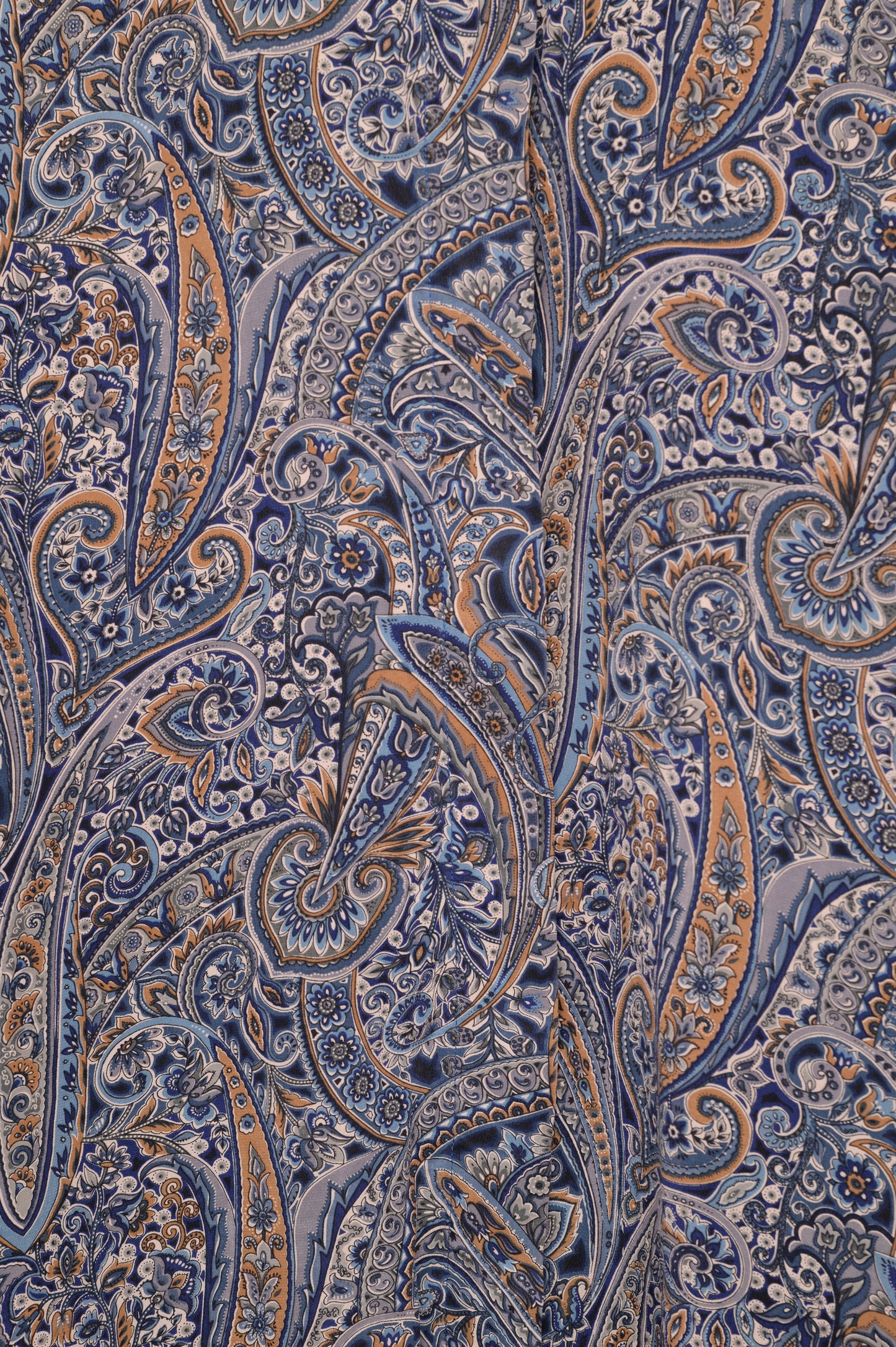 Paisley Silk Button Blouse