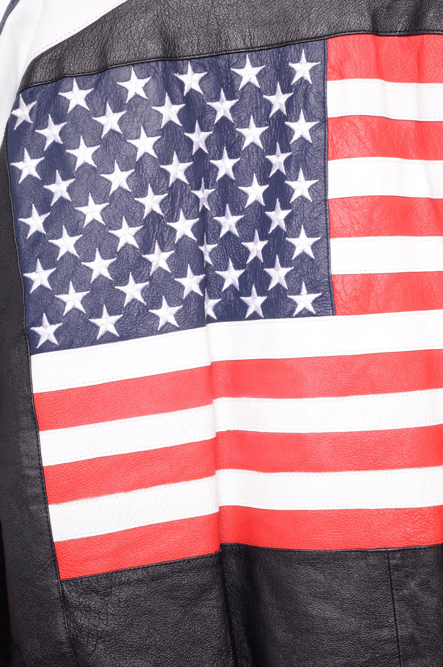 USA Flag Leather Bomber