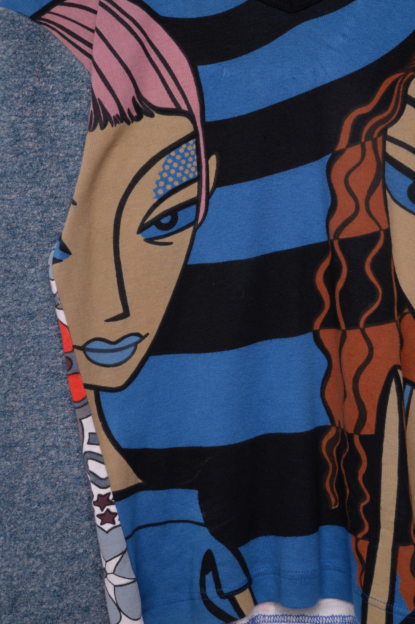 Y2K Custo Graphic Top