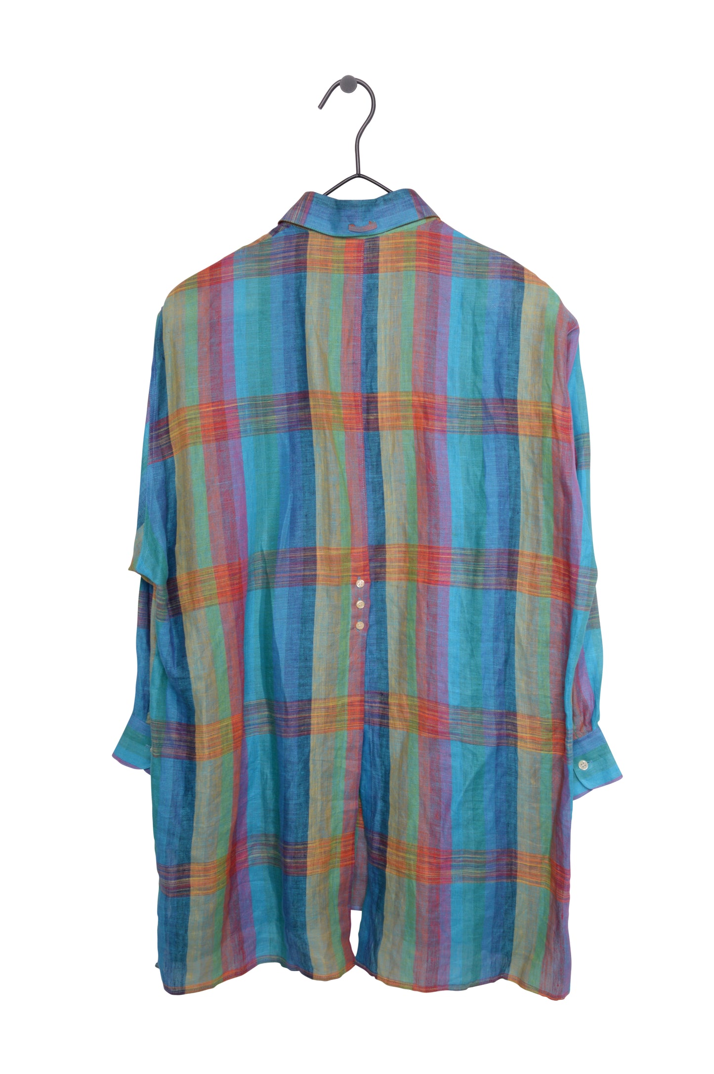 Plaid Linen Button Down