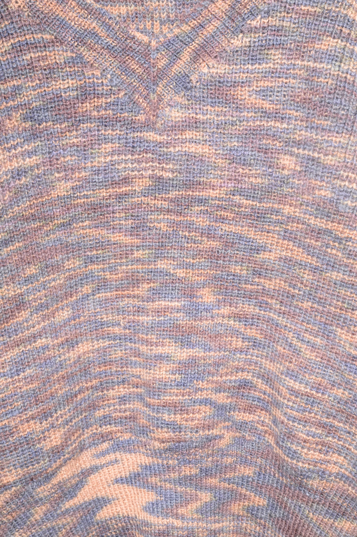 Handmade Wavy V-Neck Sweater