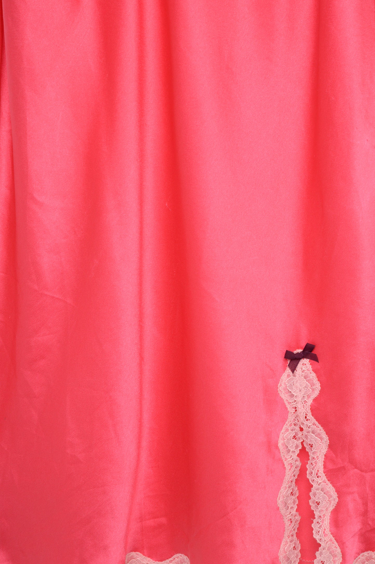 Pink Lace Trim Slip Dress