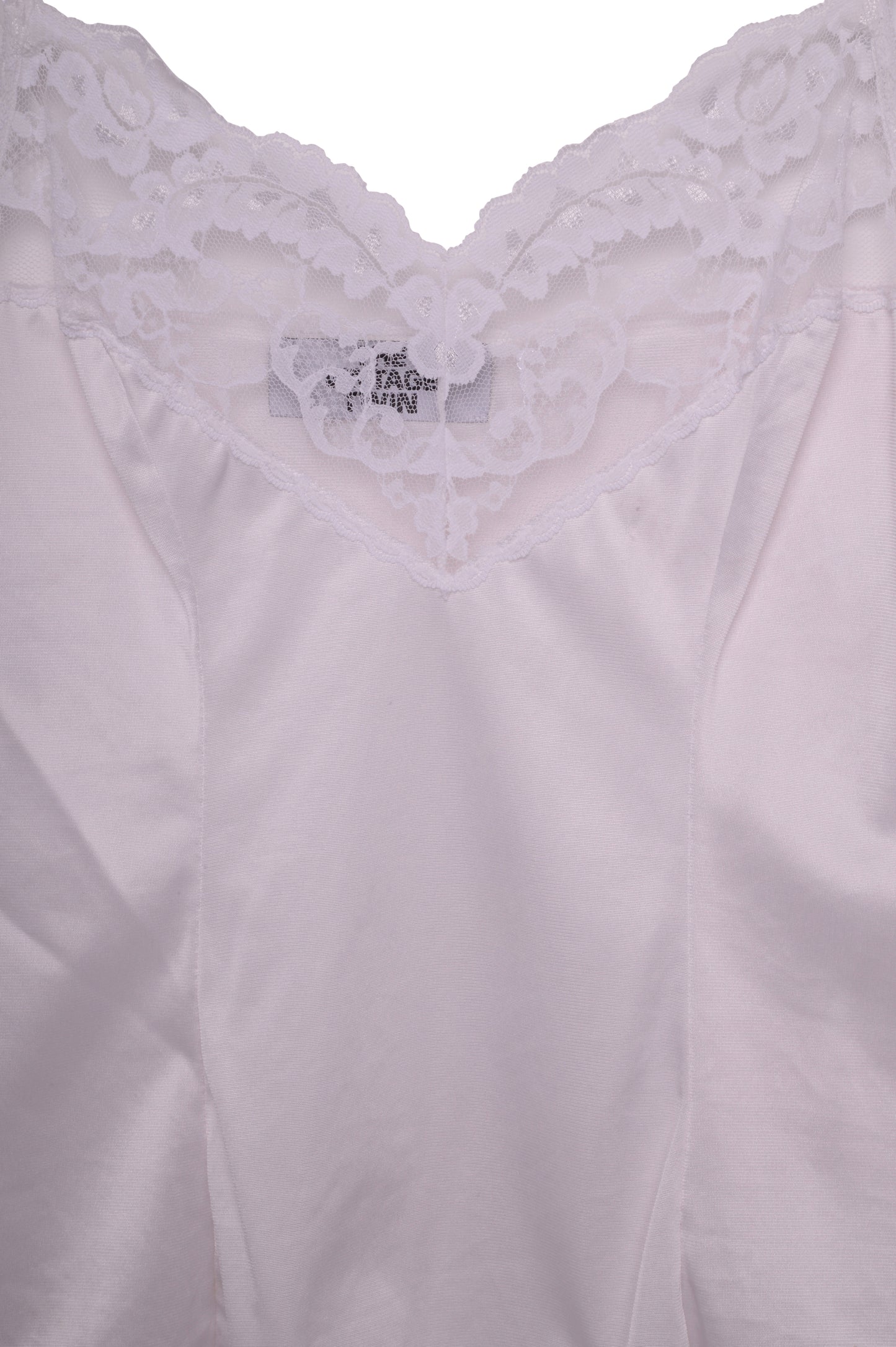 White Lace Trim Lace Top