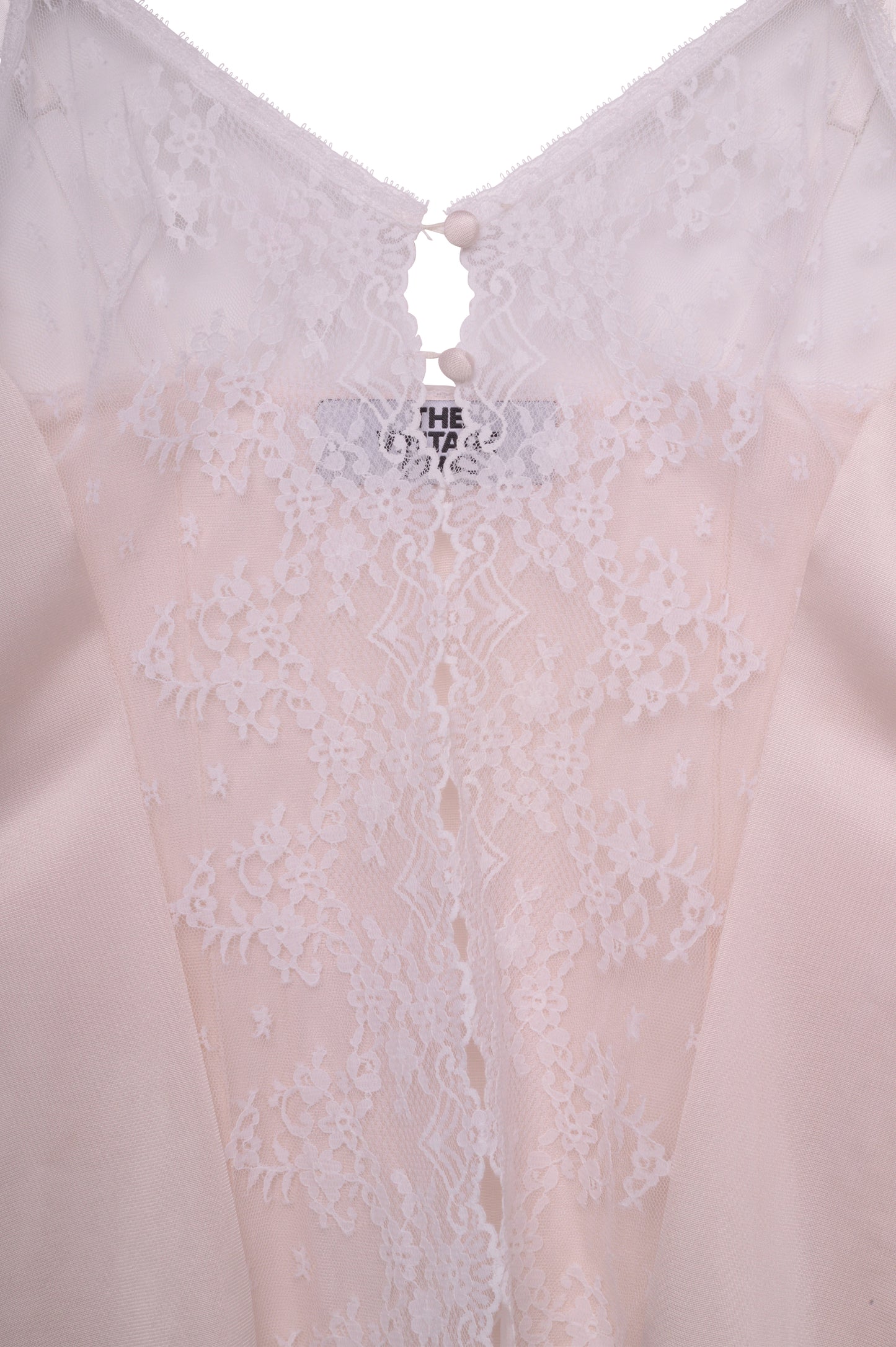 Blush Lace Panel Slip Top USA