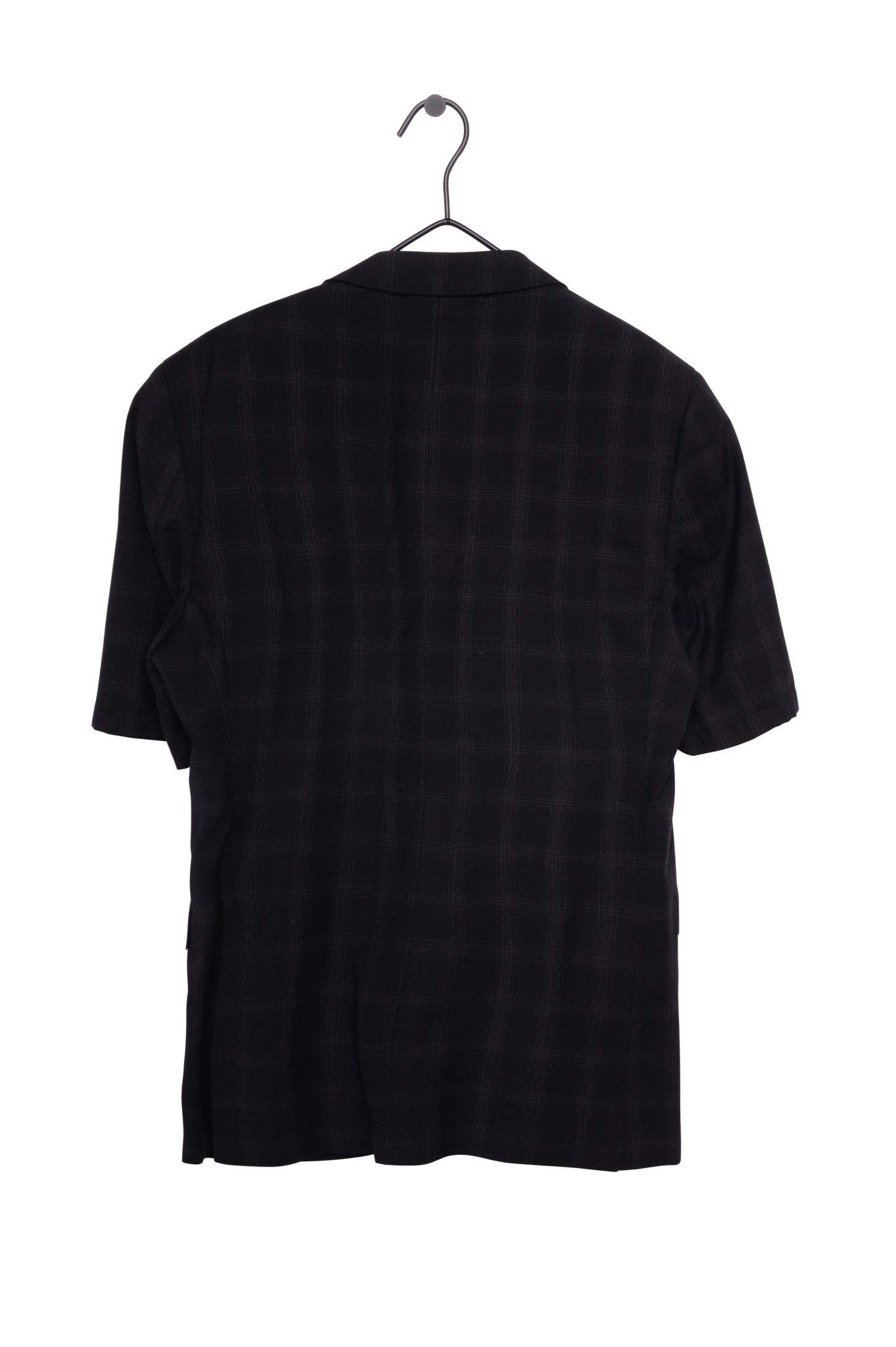 Plaid Short Sleeve Blazer