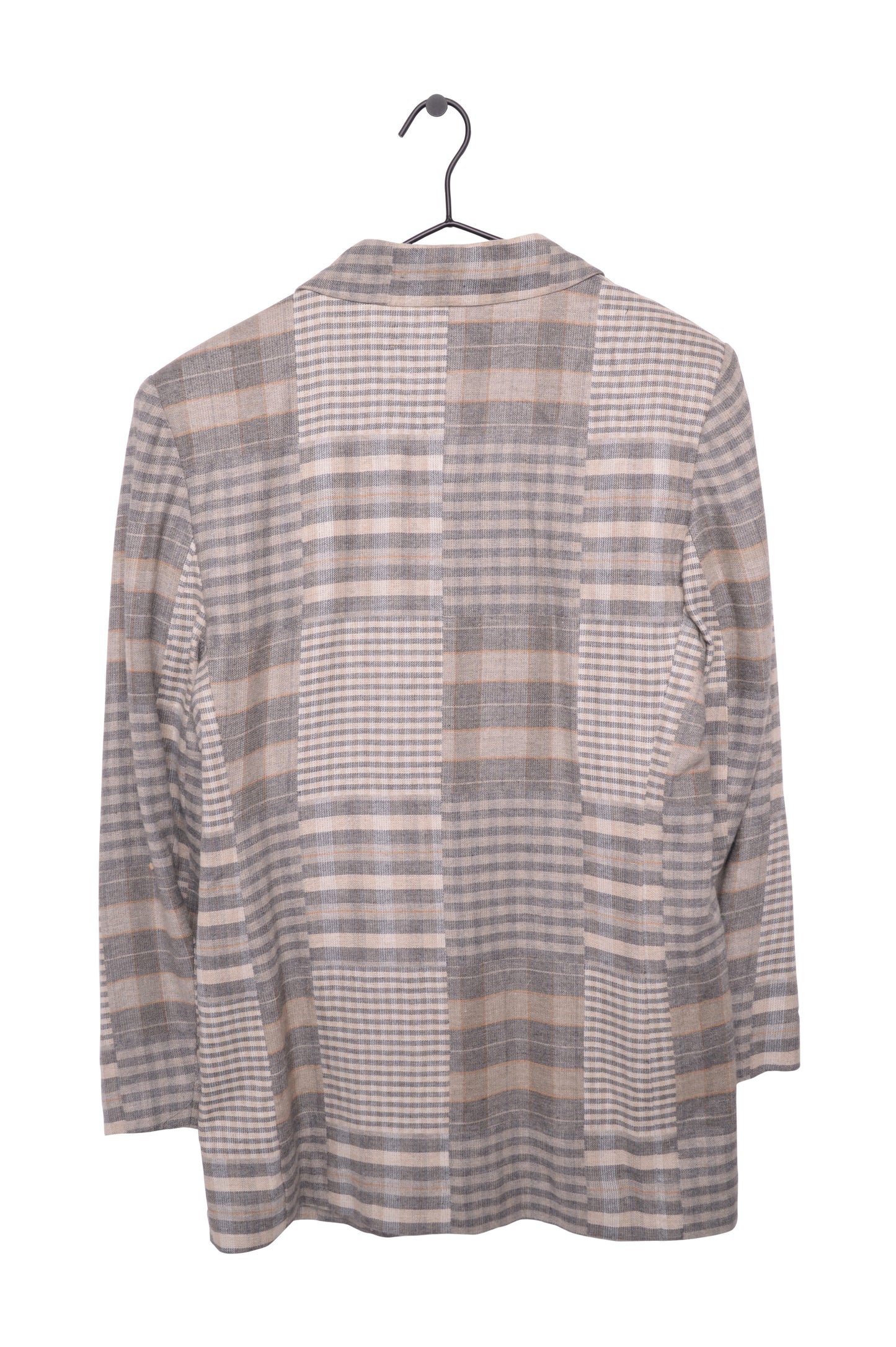 Plaid Patchwork Blazer