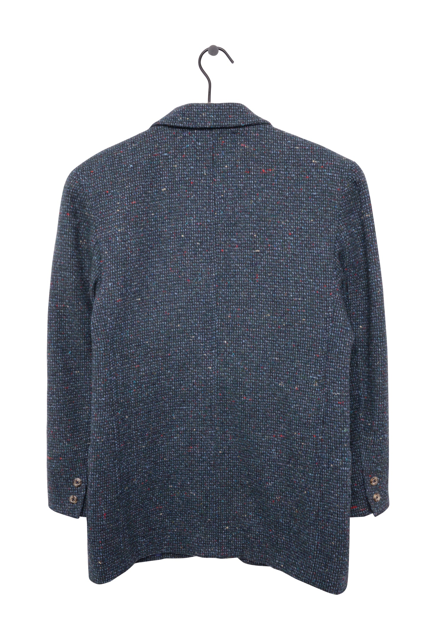 Teal Tweed Wool Blazer