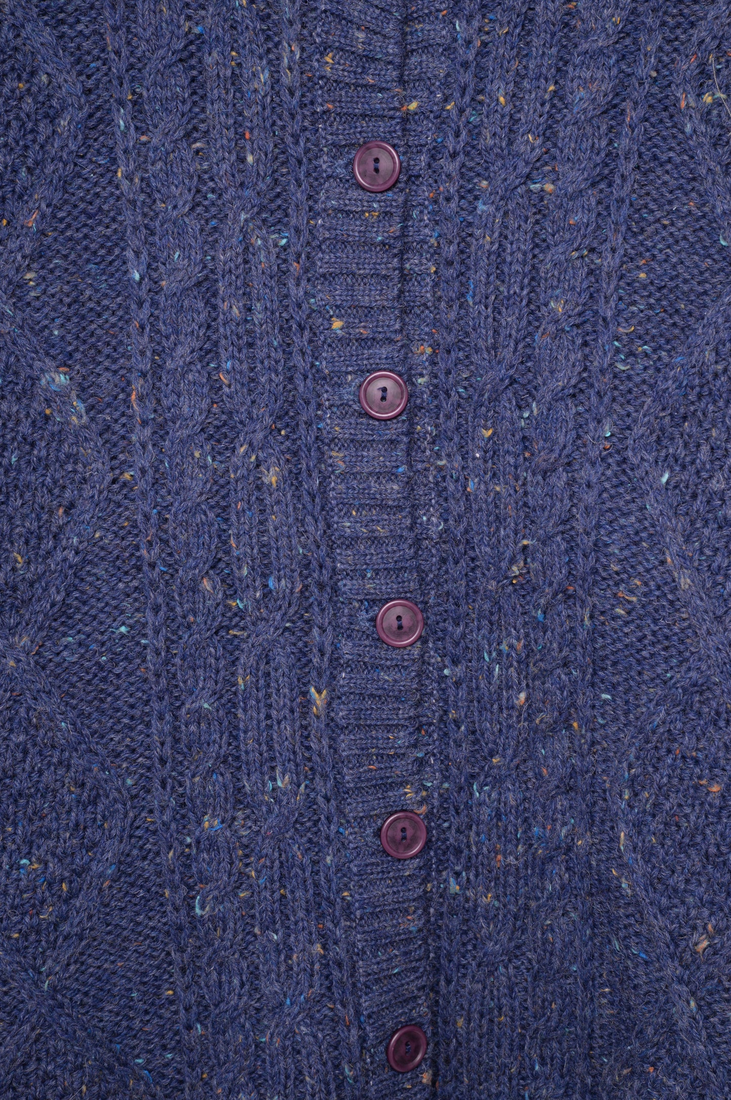 Wool Cable Knit Cardigan