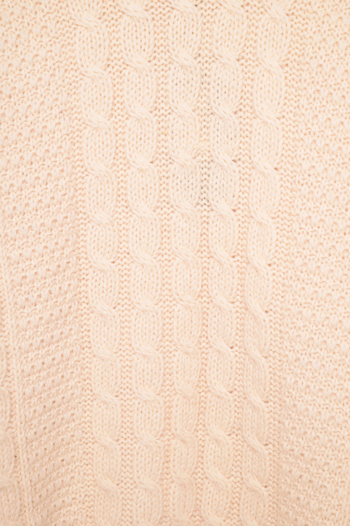 Wool Irish Cable Knit Sweater