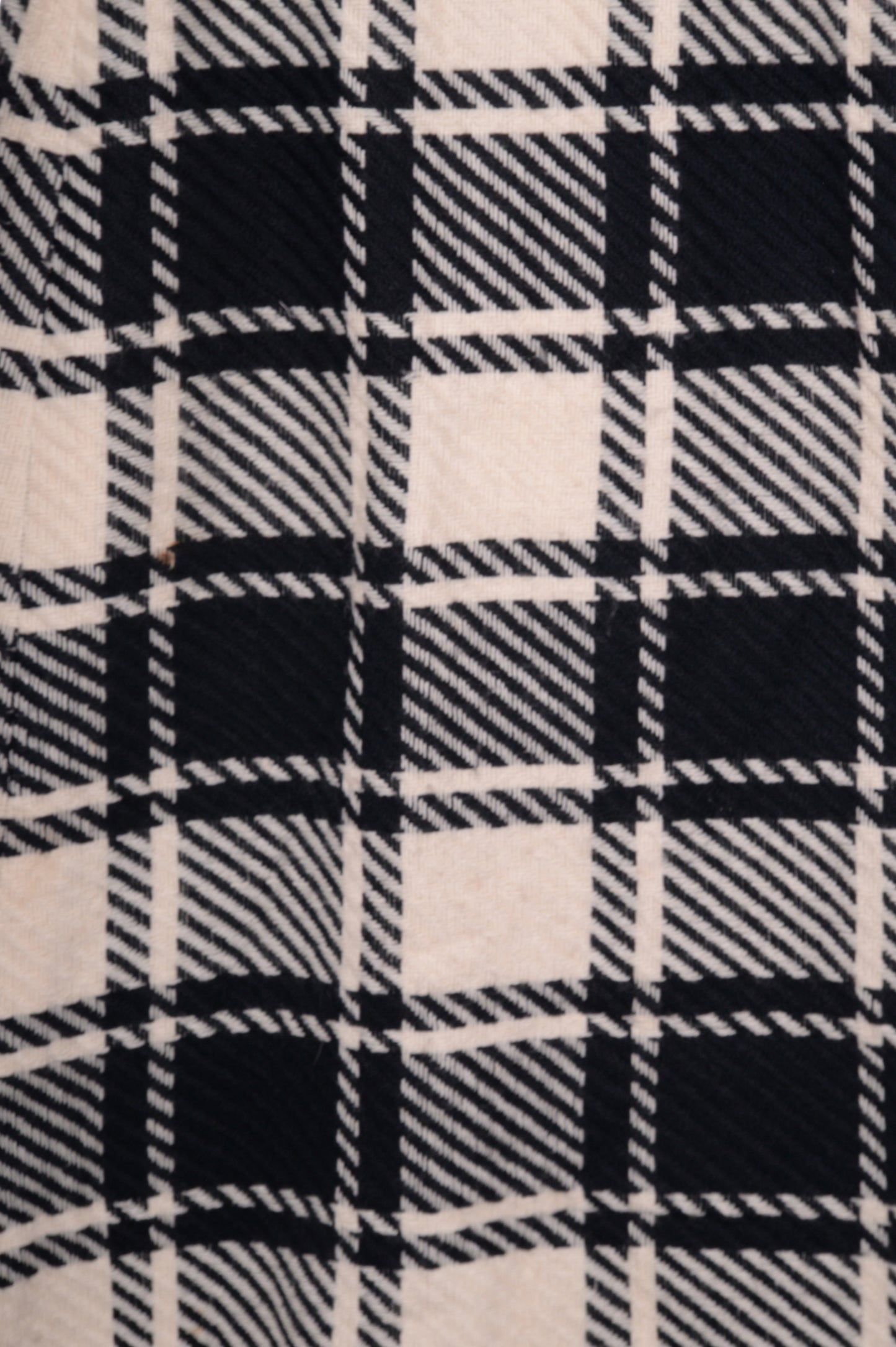 Buffalo Check Wool Maxi Skirt