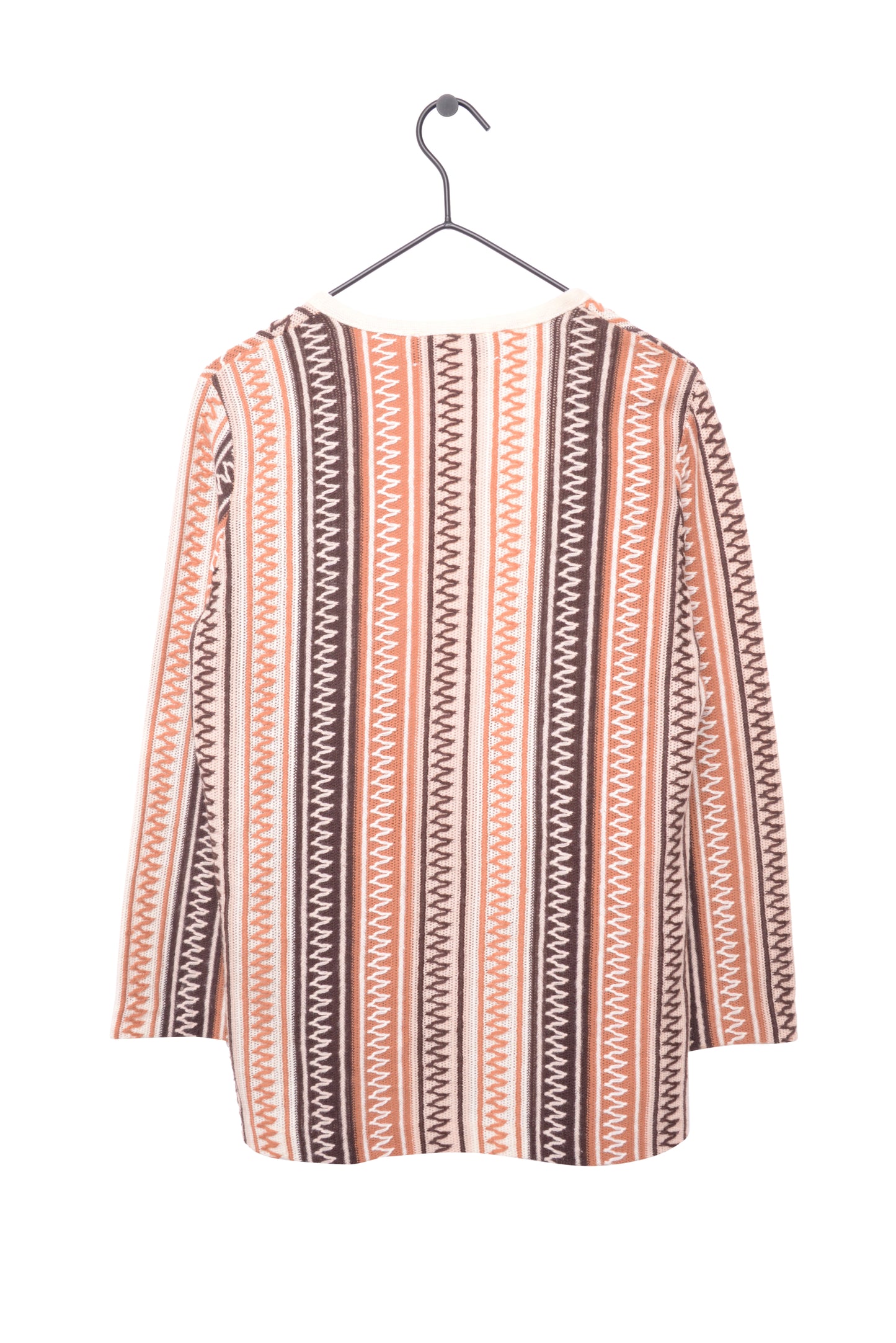 Striped Open Cardigan