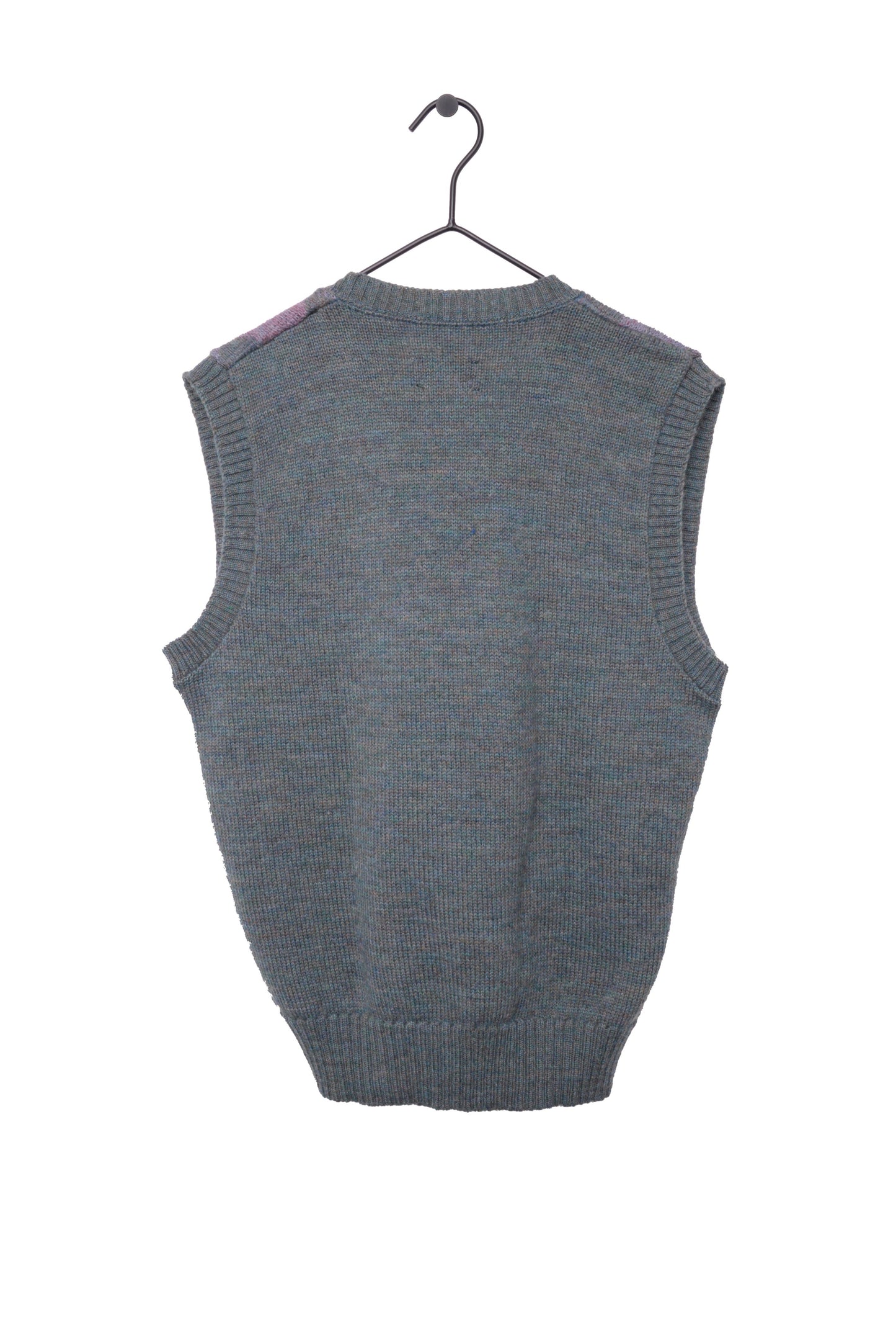 Wool Argyle Sweater Vest