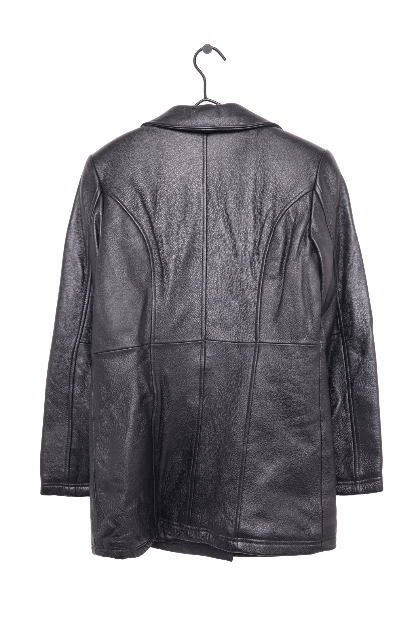Double Breasted Leather Jacket