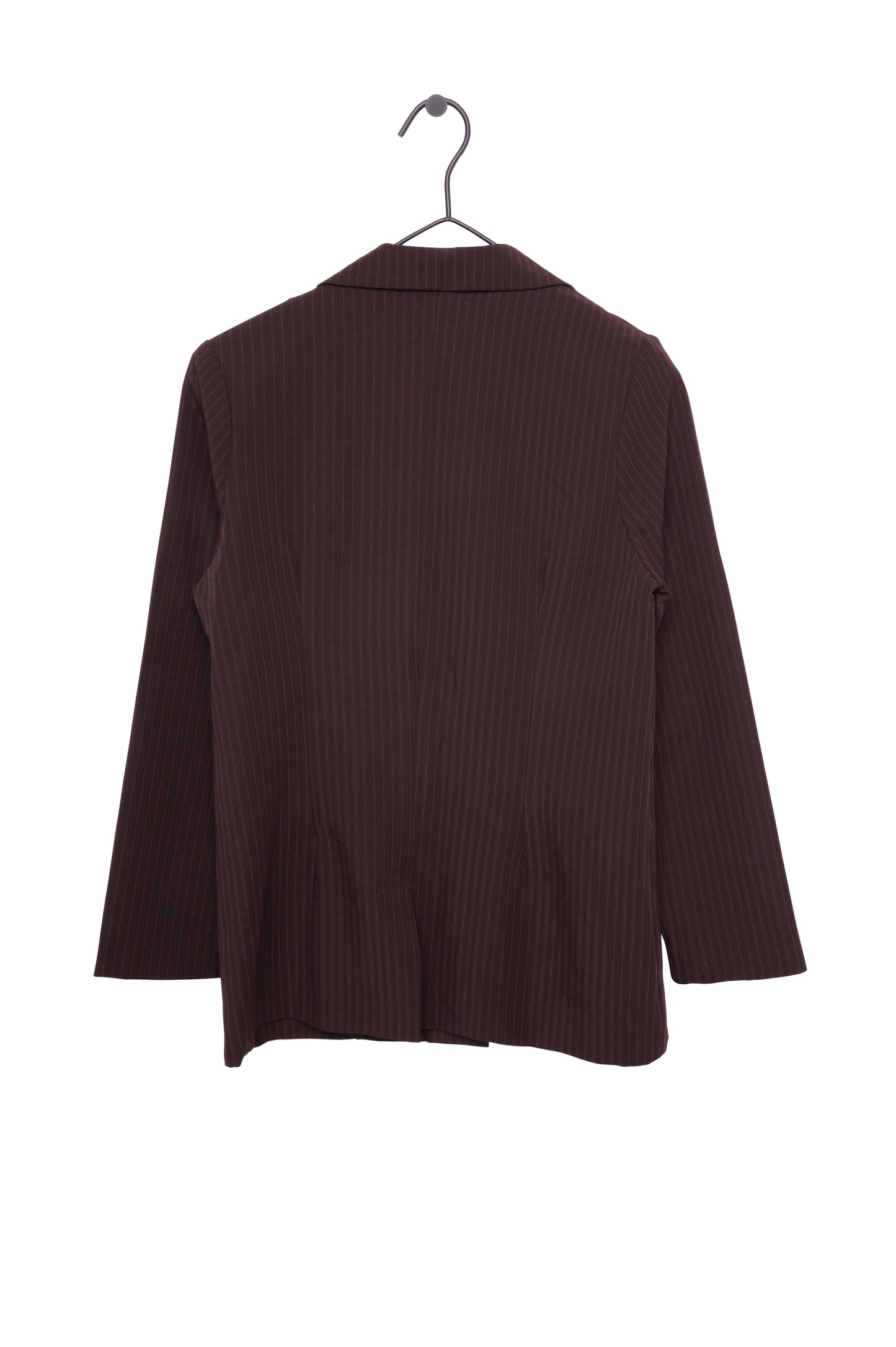 1990s Chocolate Pinstripe Blazer USA