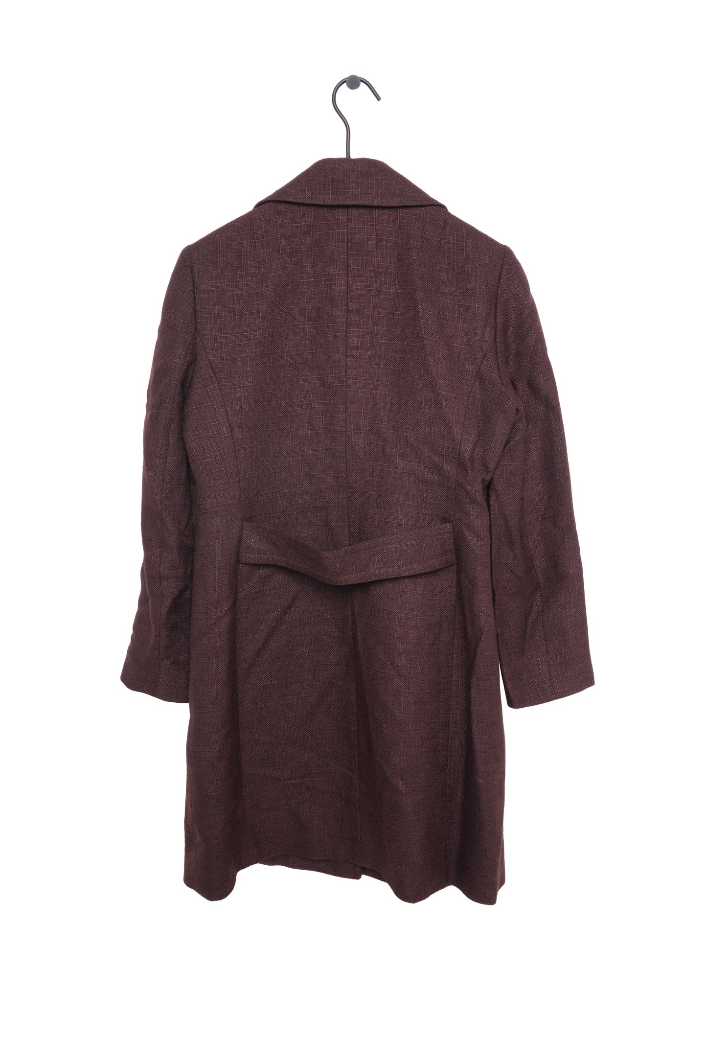 Textured Chocolate Long Coat
