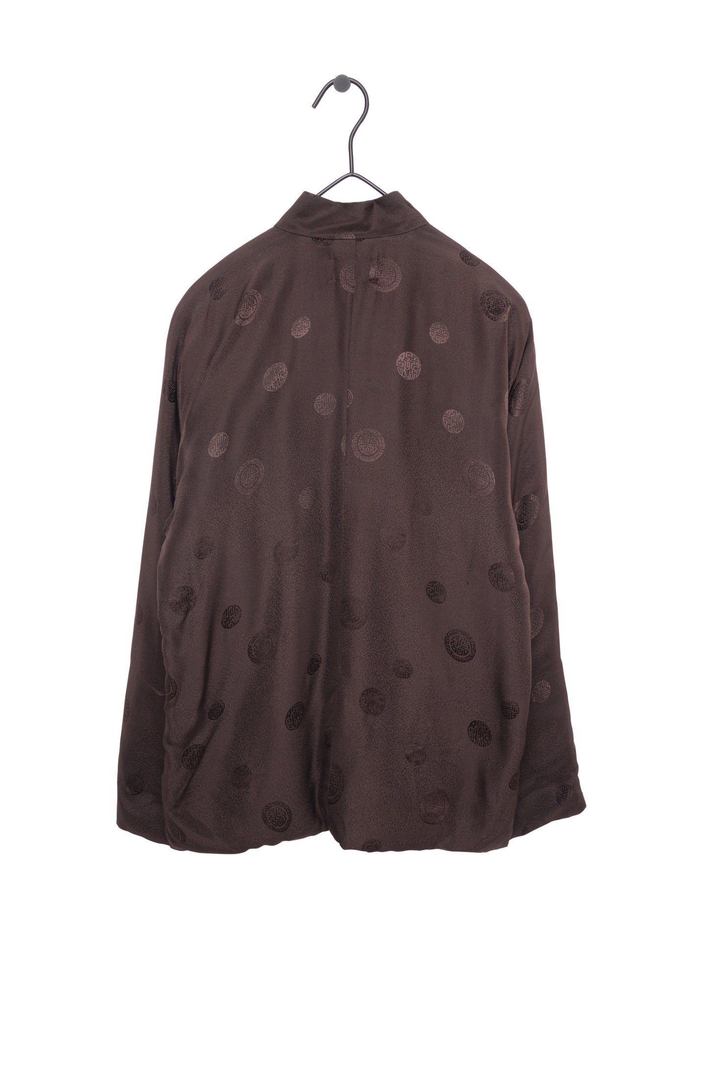 Embroidered Silk Toggle Jacket