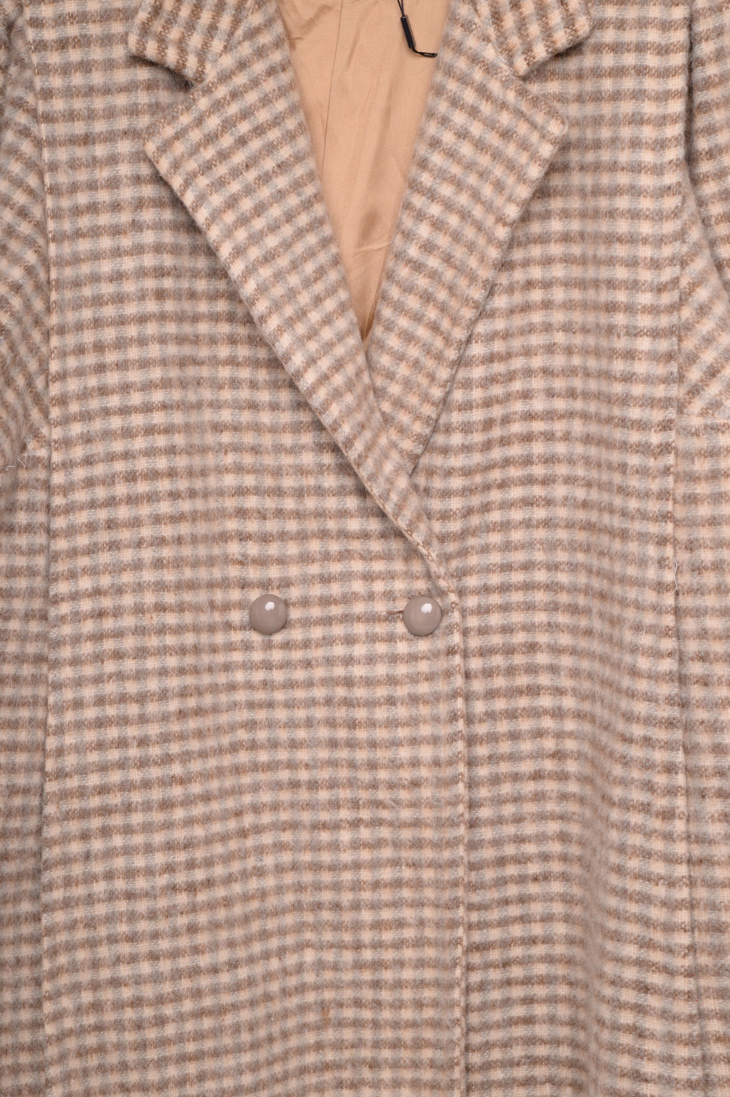 Plaid Wool Coat USA