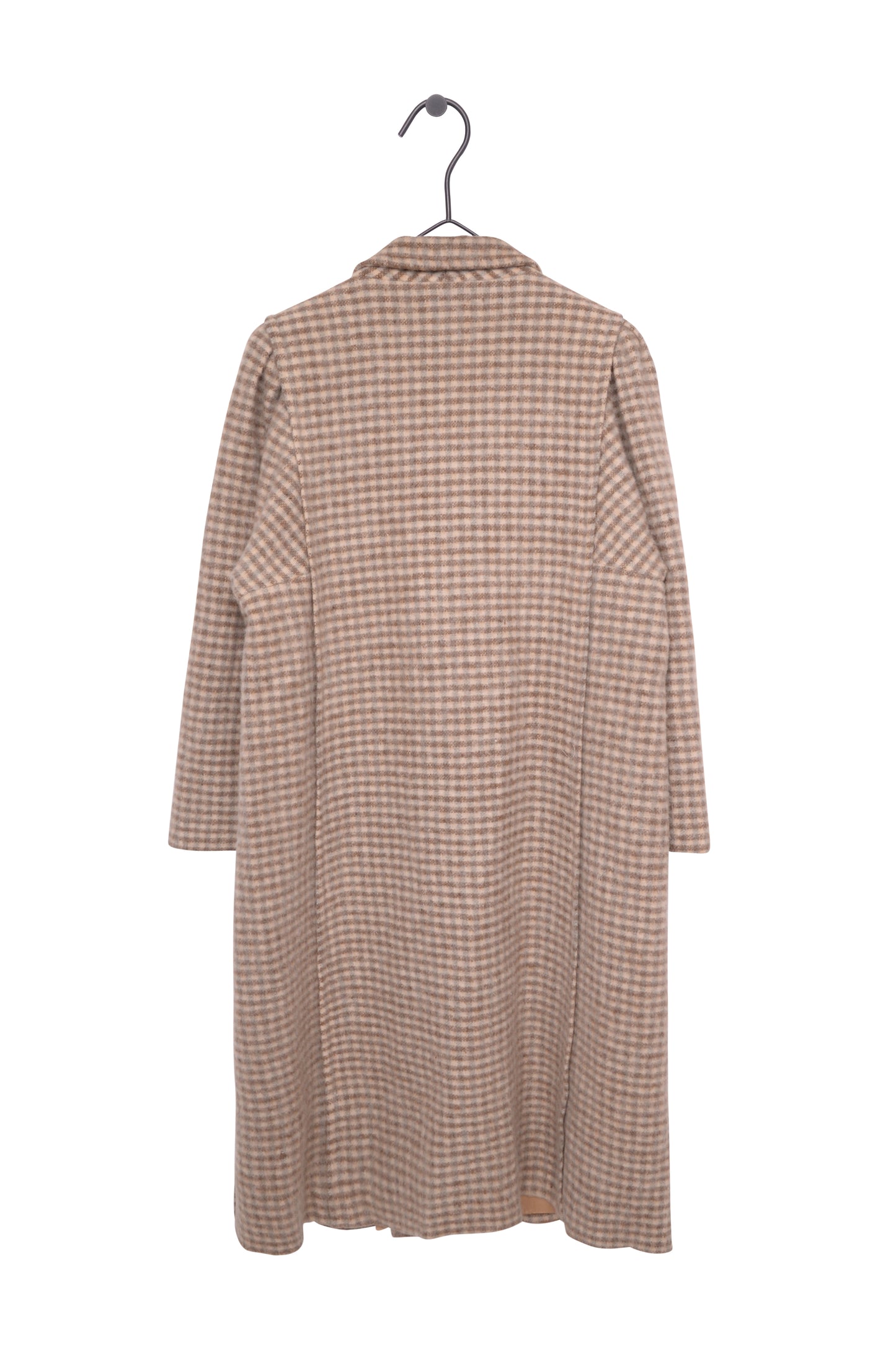 Plaid Wool Coat USA
