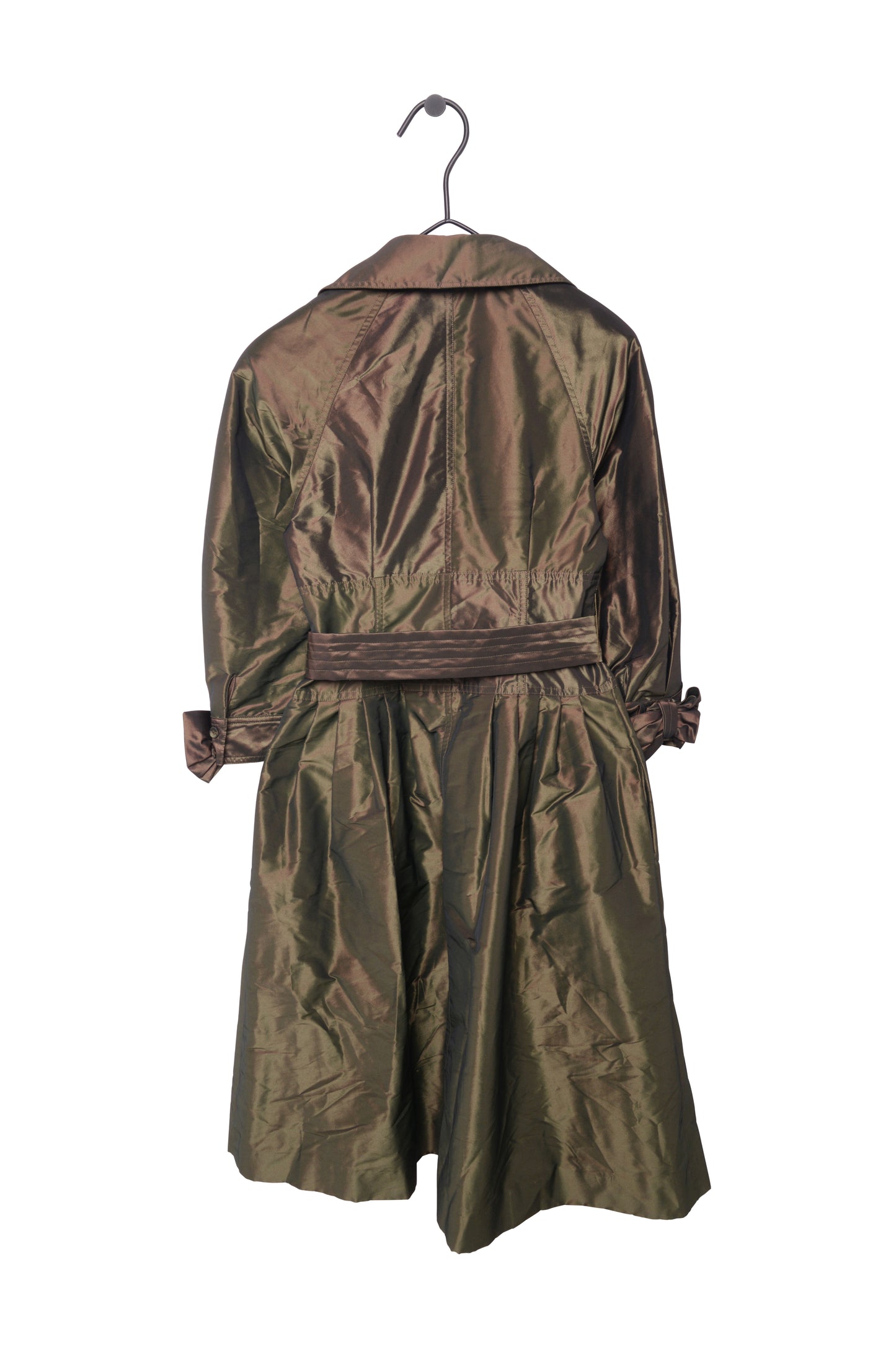 Metallic Brown/Green Trench Coat