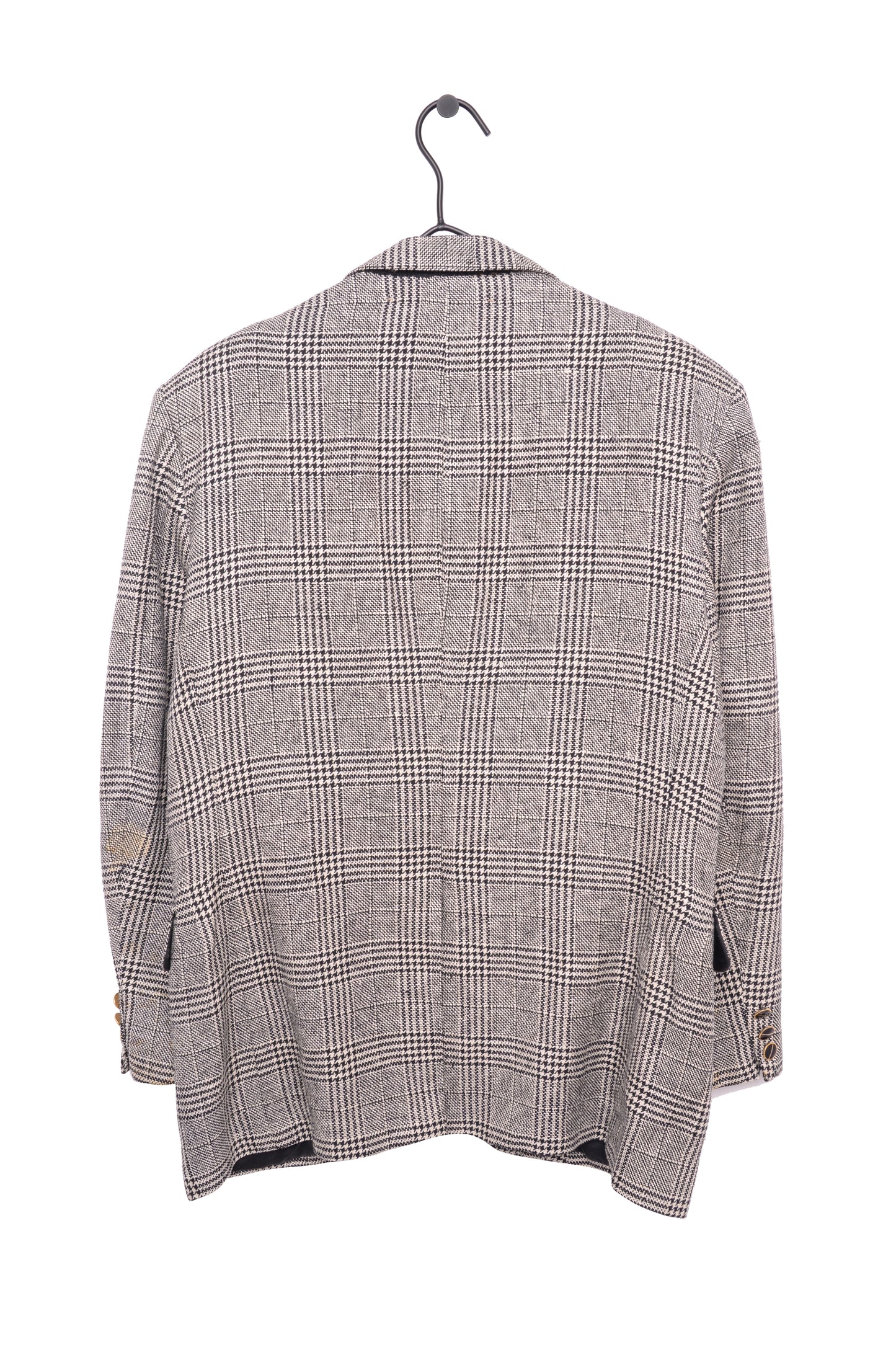 Silk Lined Houdstooth Blazer
