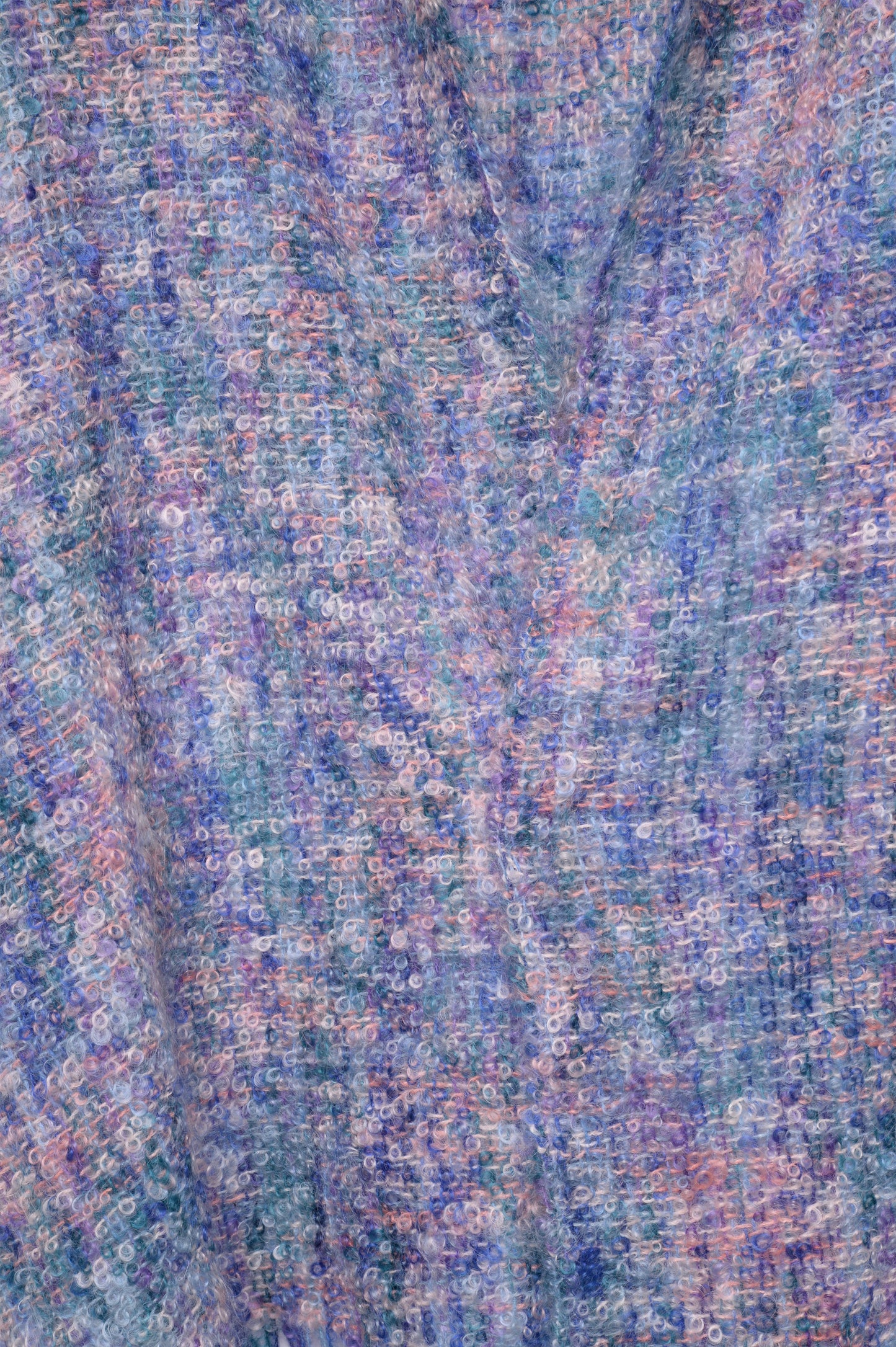 Irish Knit Mohair Blend Shawl