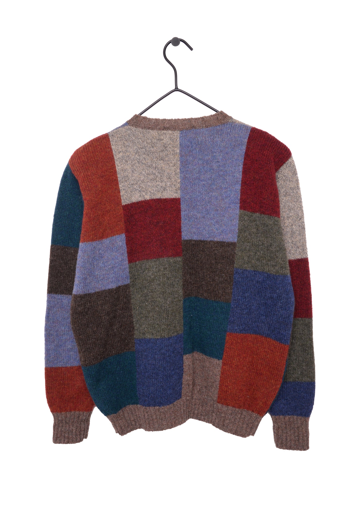 Wool Colorblock Cardigan