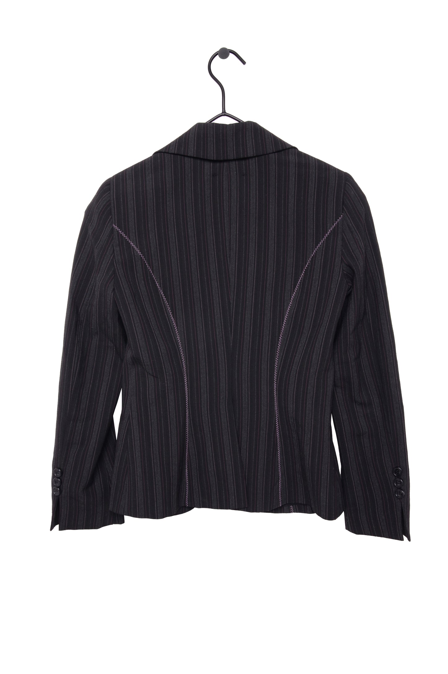 Y2K Fitted Pinstripe Blazer