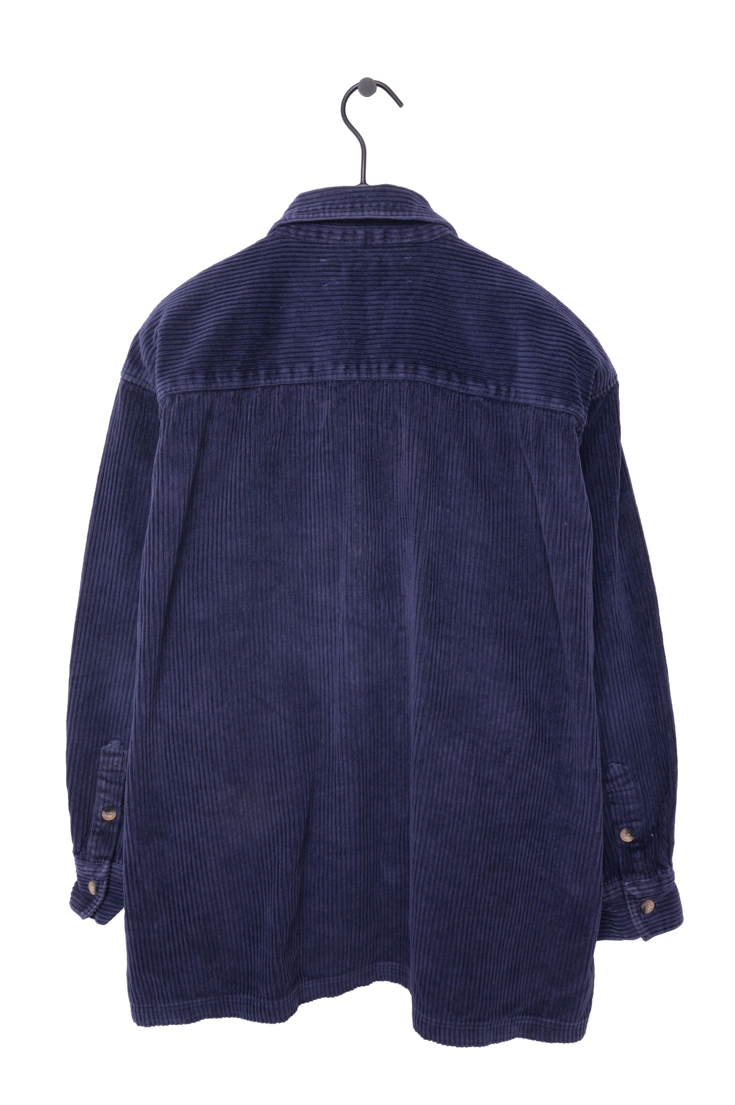Navy Corduroy Zip-Up Jacket