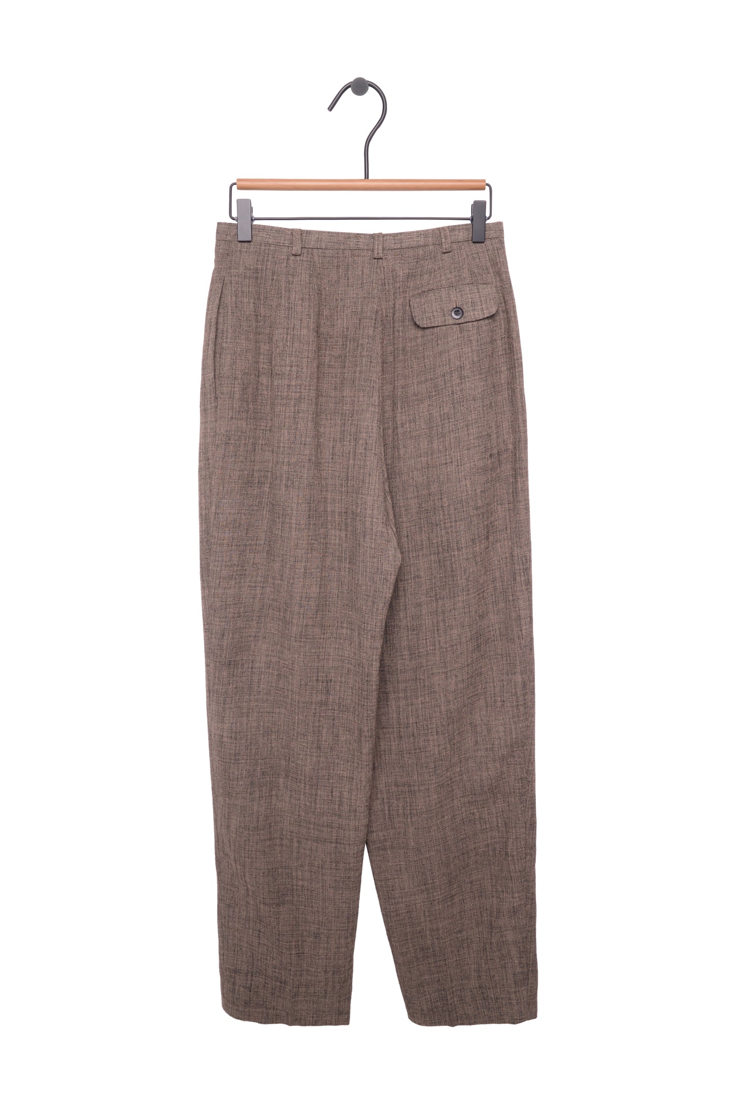 Tweed Pleated Trousers