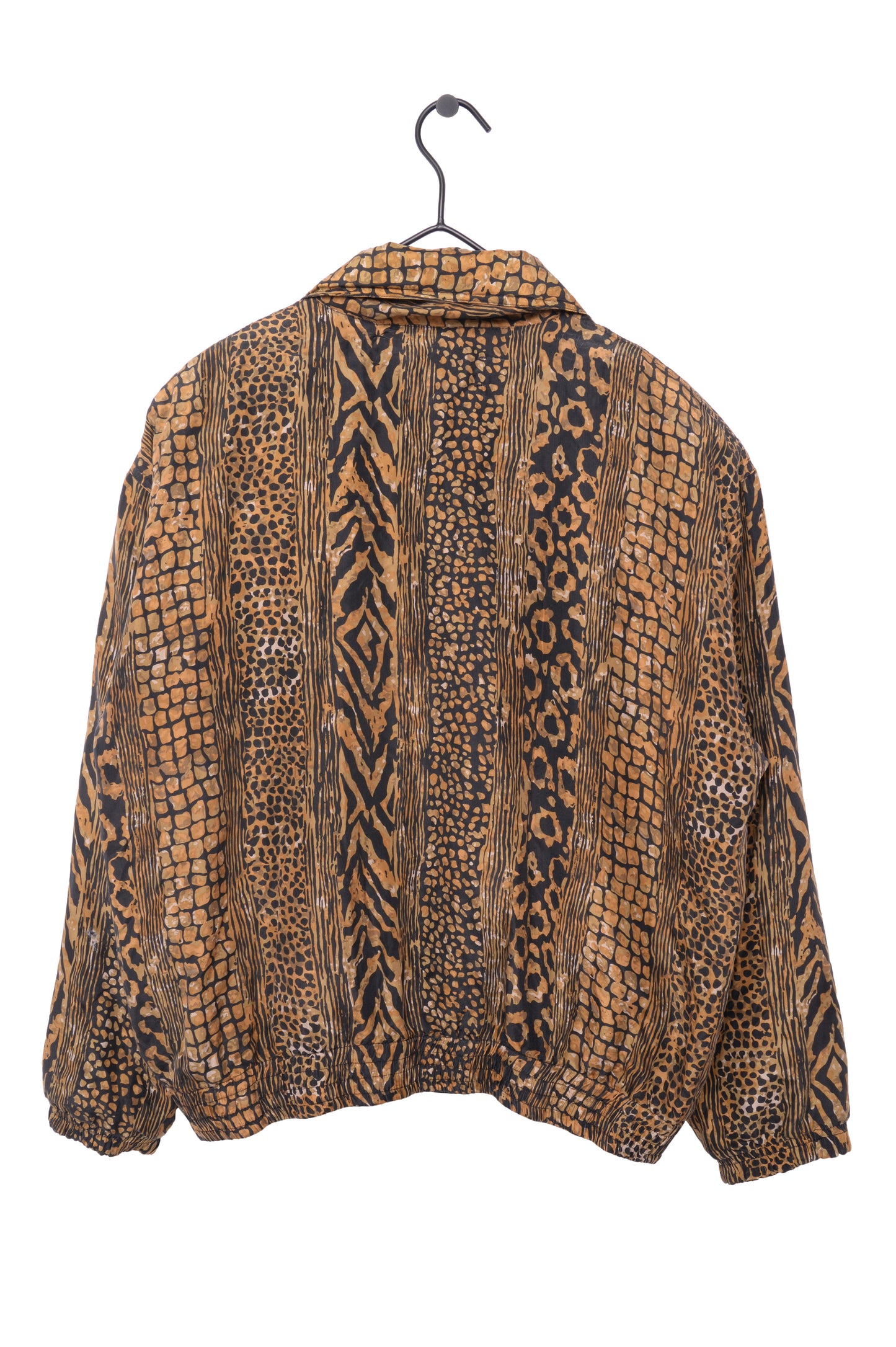 Silk Animal Print Windbreaker