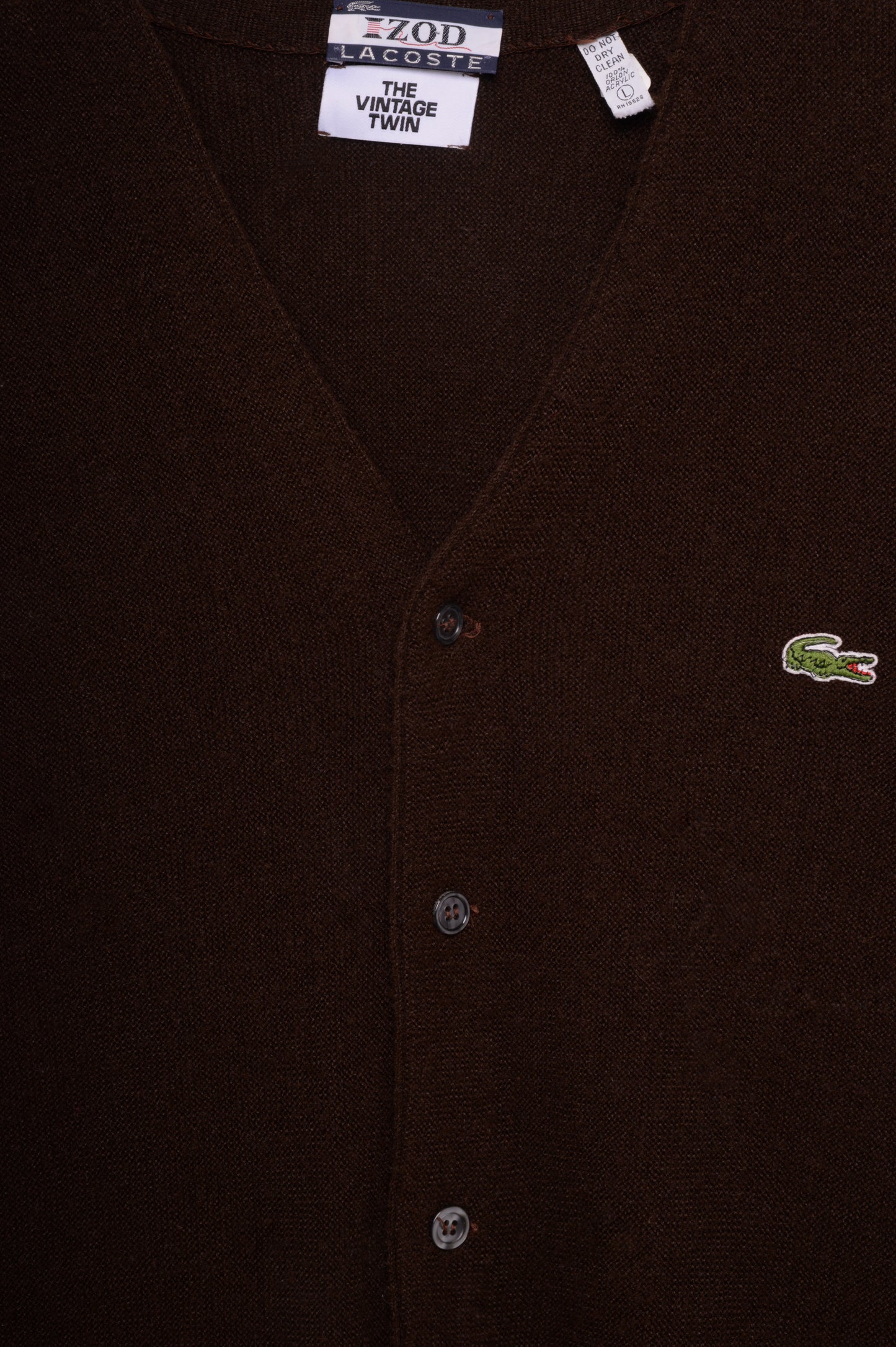 Super Soft Chocolate Lacoste Cardigan