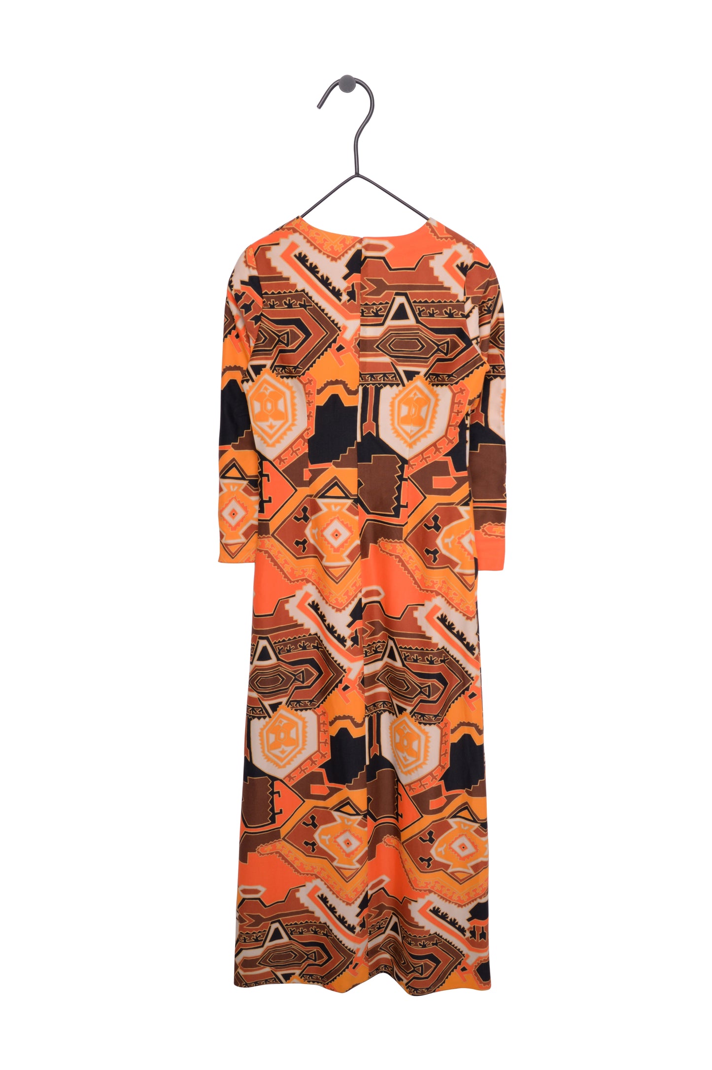 1960s Geometric Maxi Dress