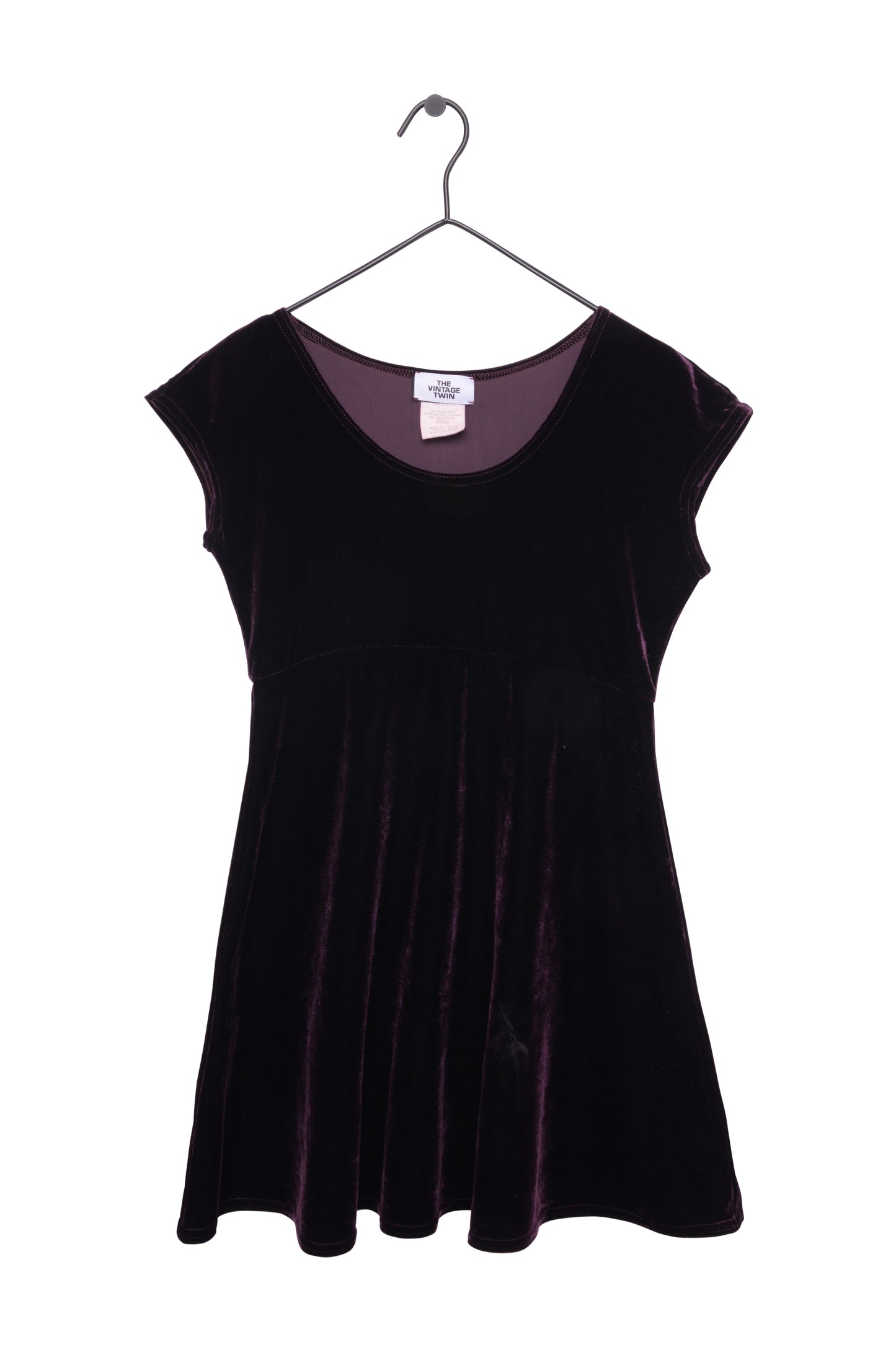 Burgundy Velvet Mini Dress