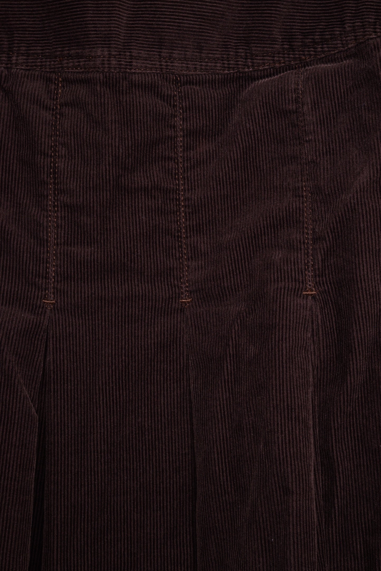 Y2K Pleated Corduroy Mini Skirt