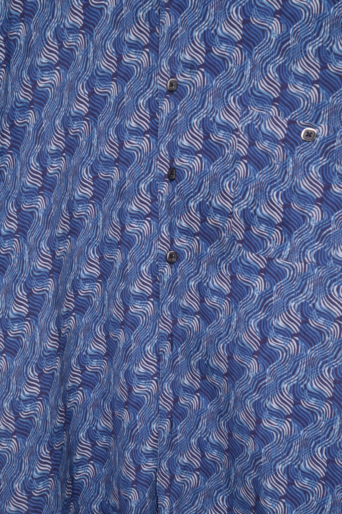 Wavy Silk Button Down