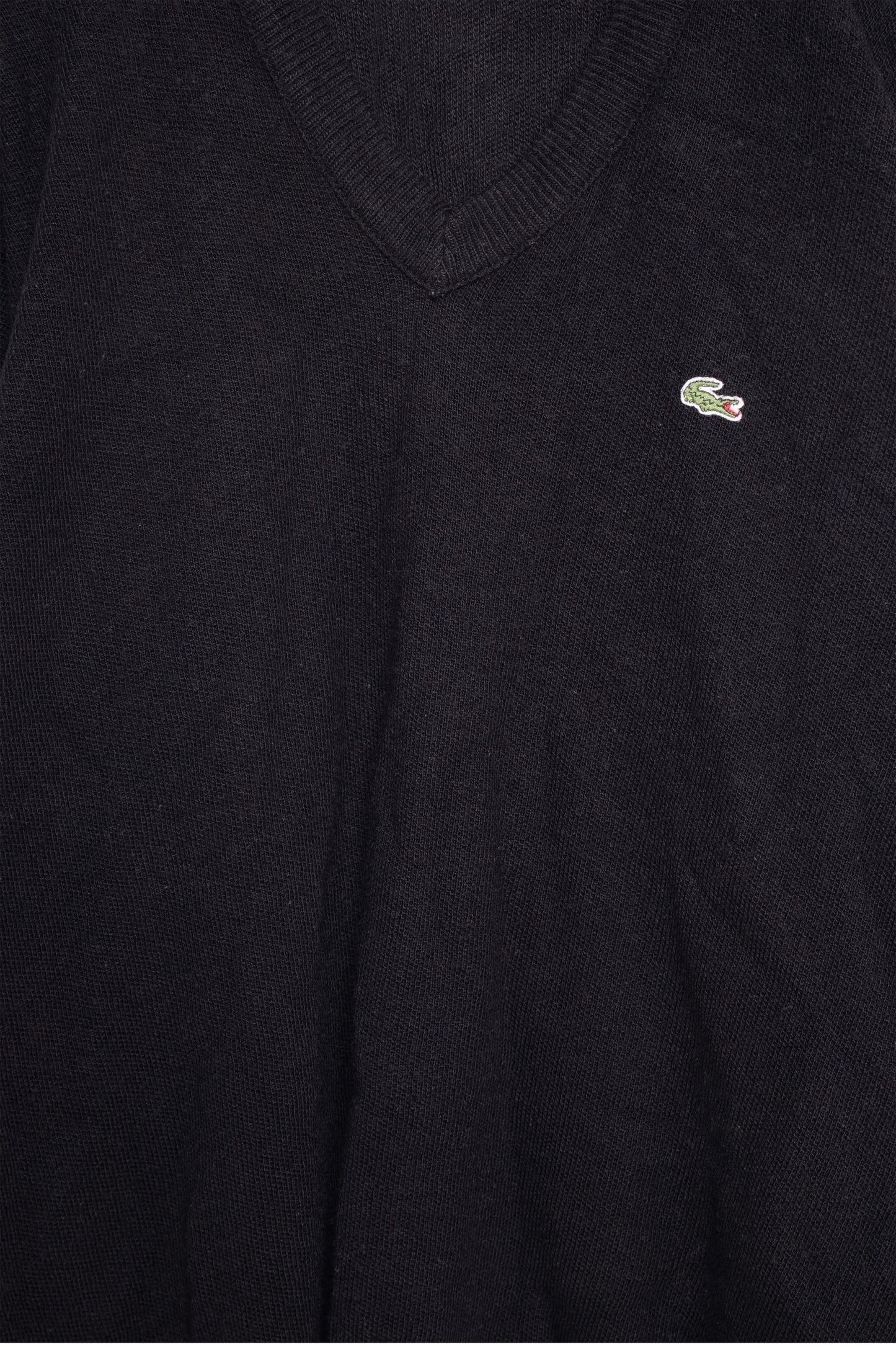 Black Lacoste V-Neck Sweater