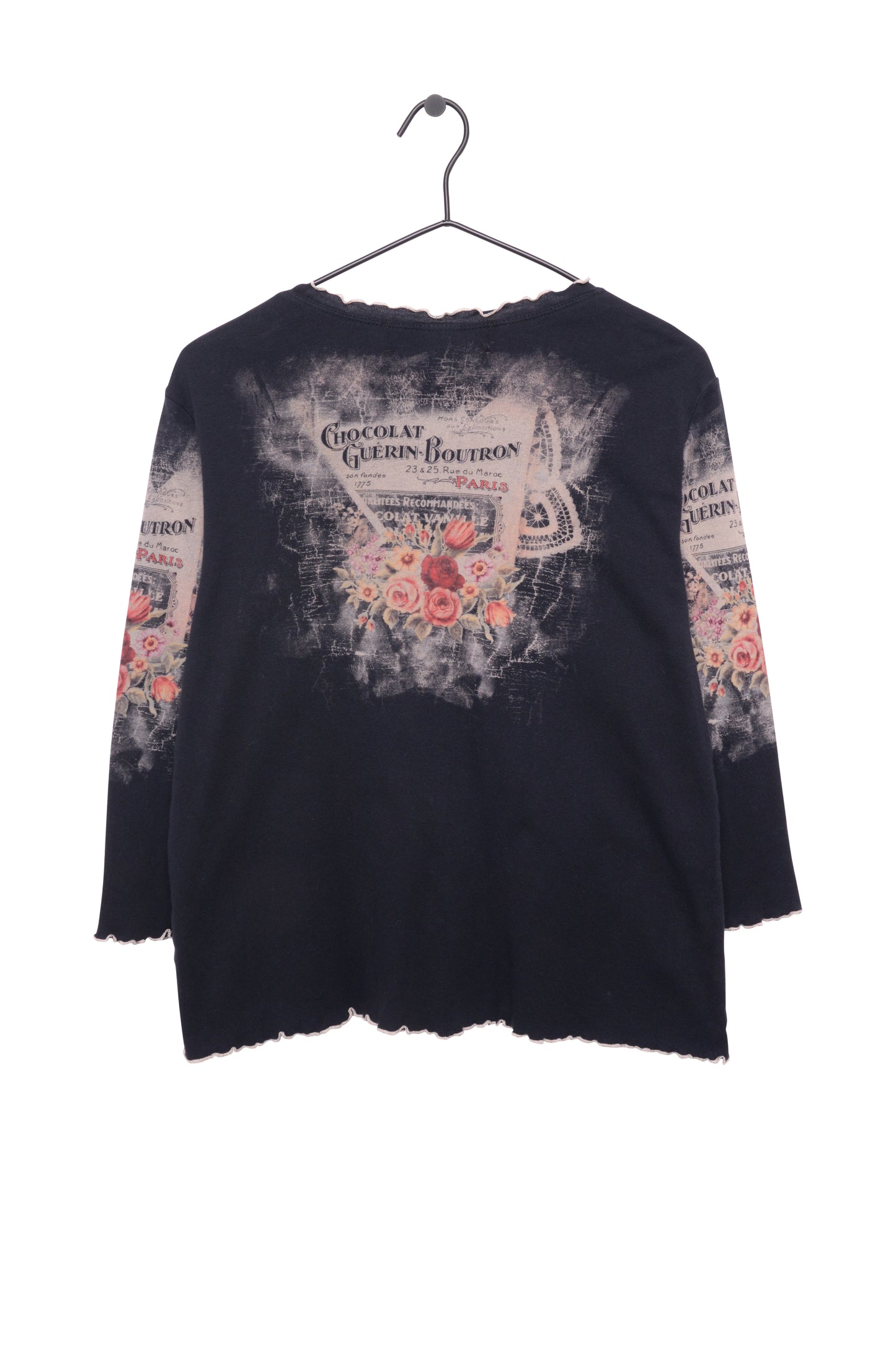 Y2K Rhinestone Floral Top