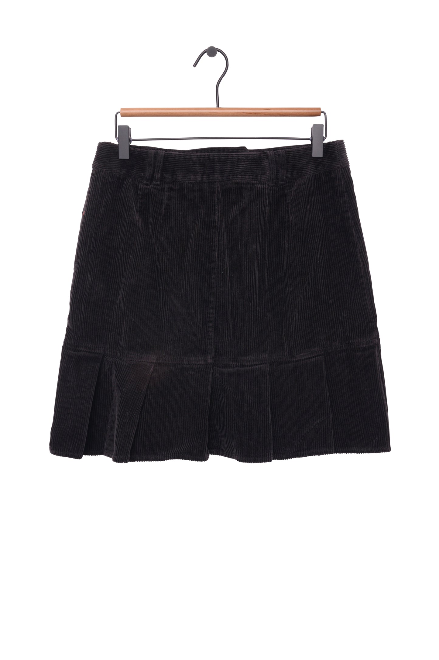 Corduroy Pleated Mini Skirt