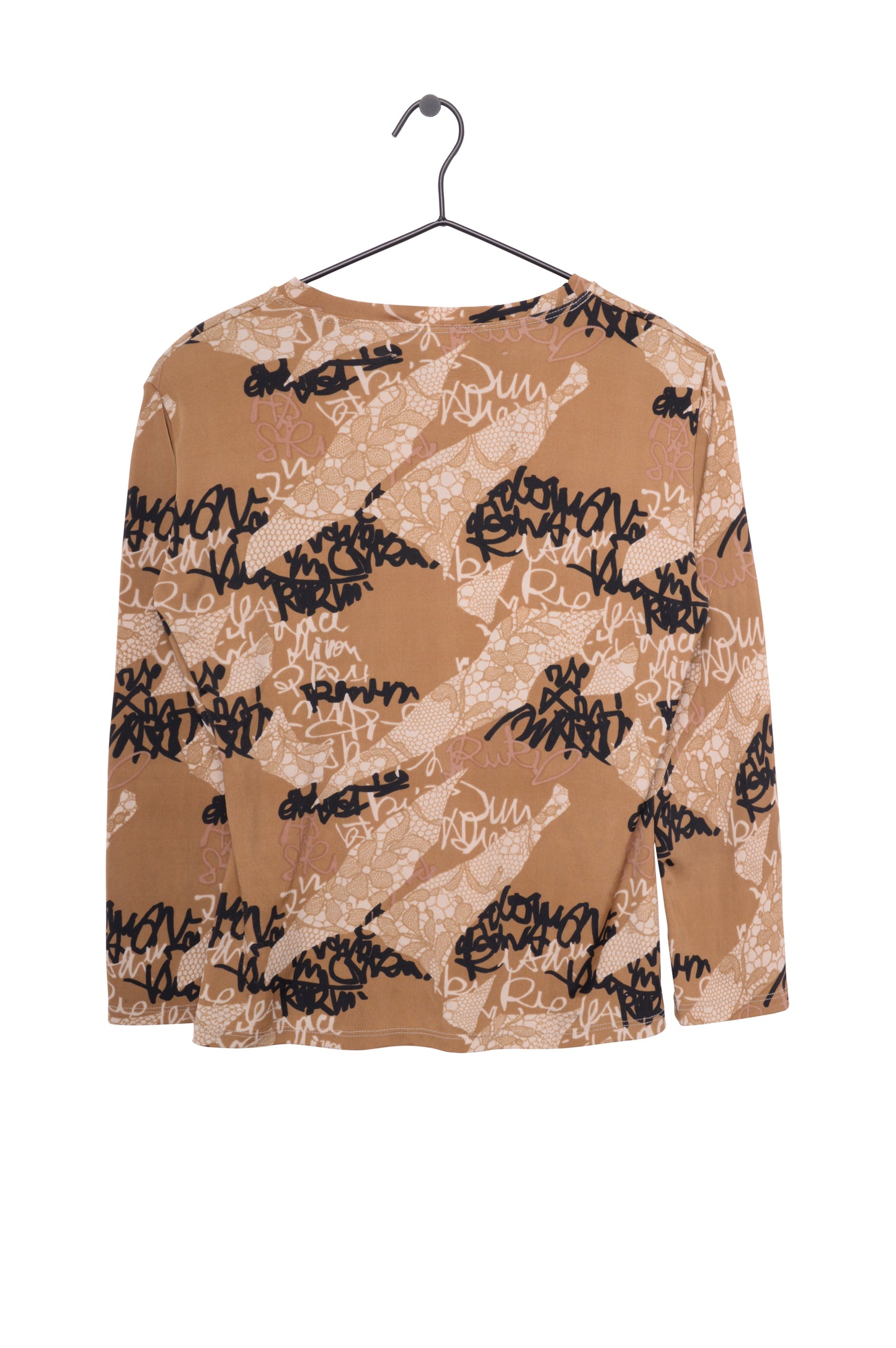 Y2K Printed Lace Top
