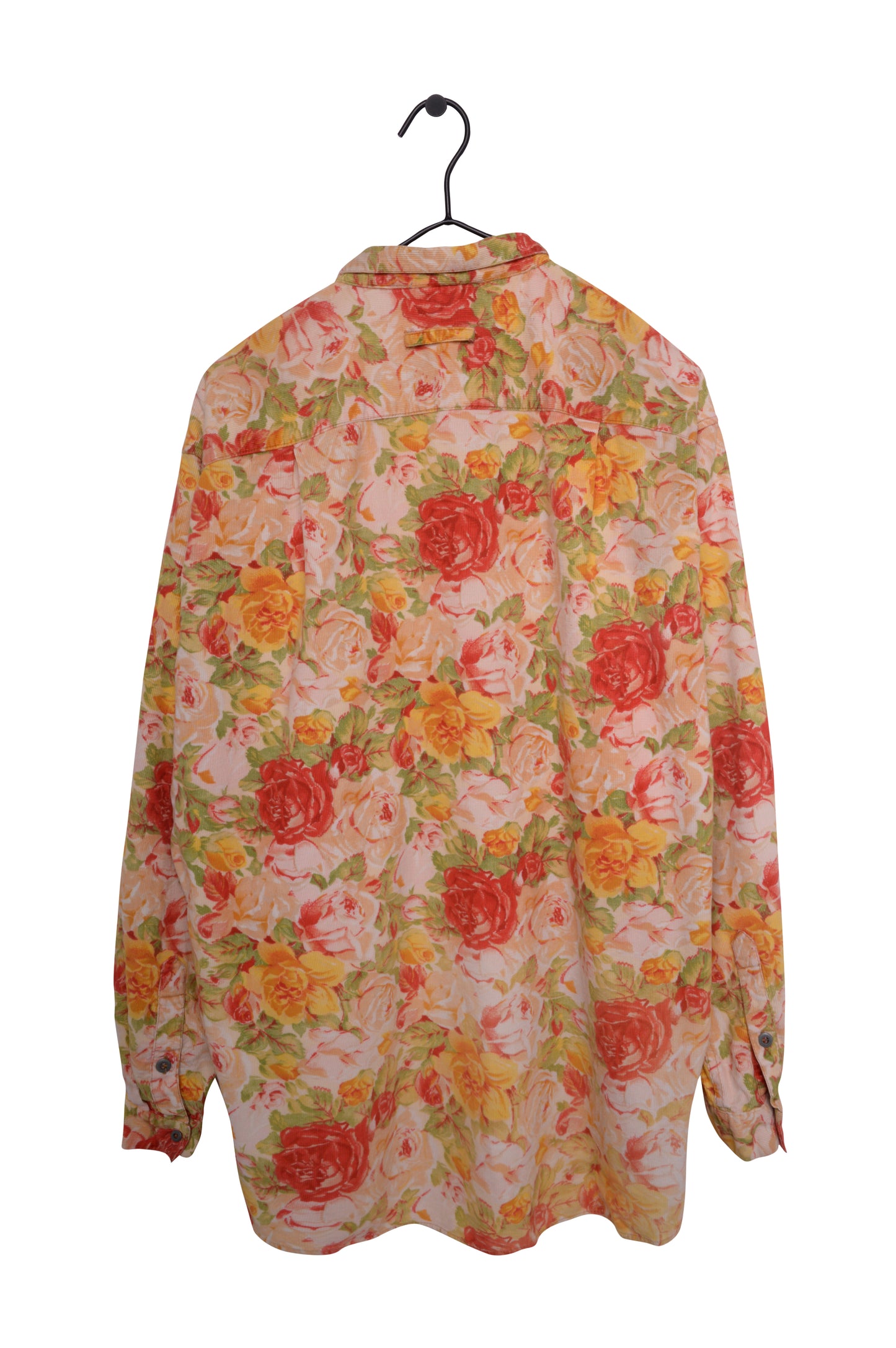 Cotton Floral Button Top