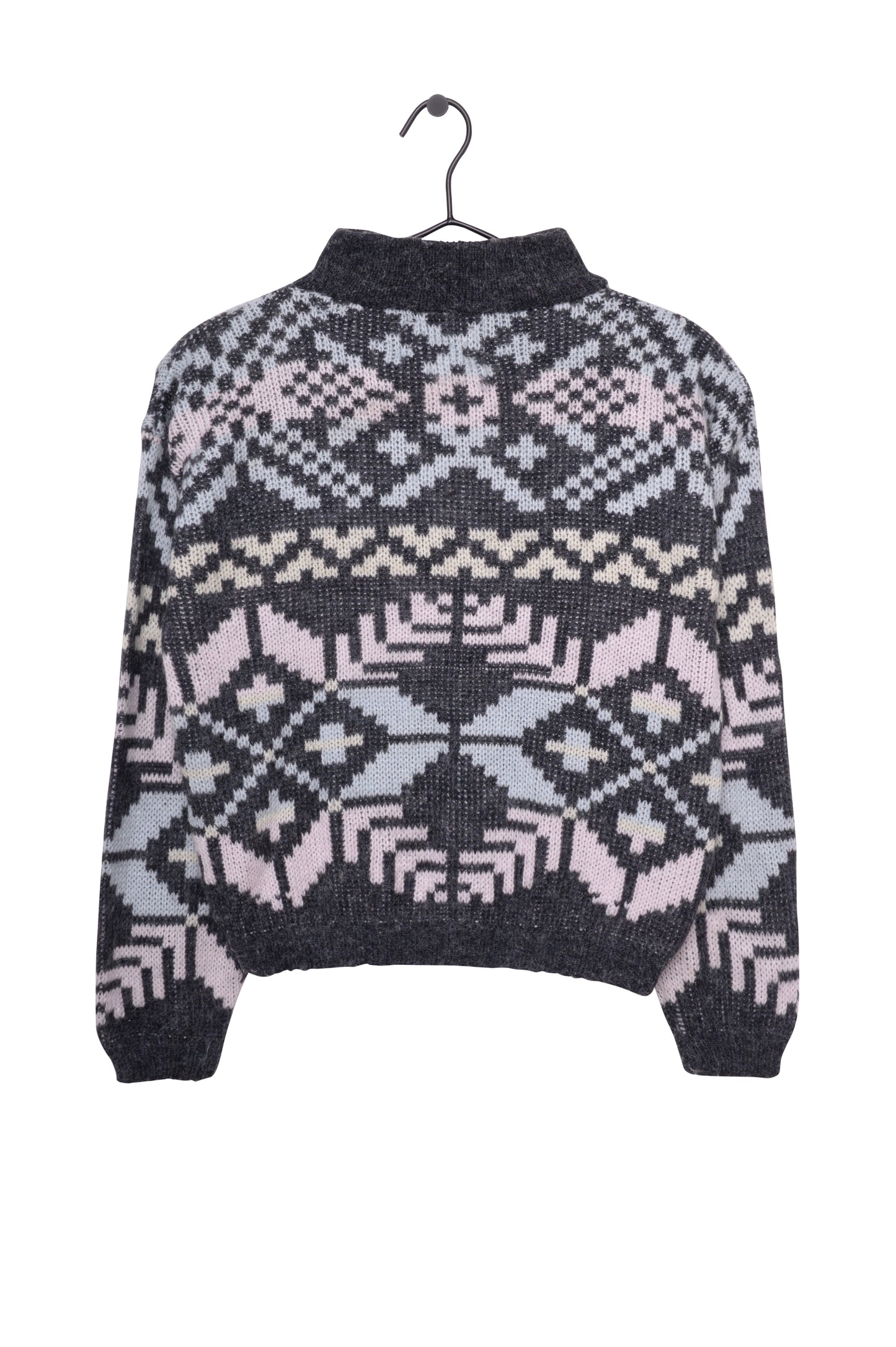 Quarter Zip Geo Sweater