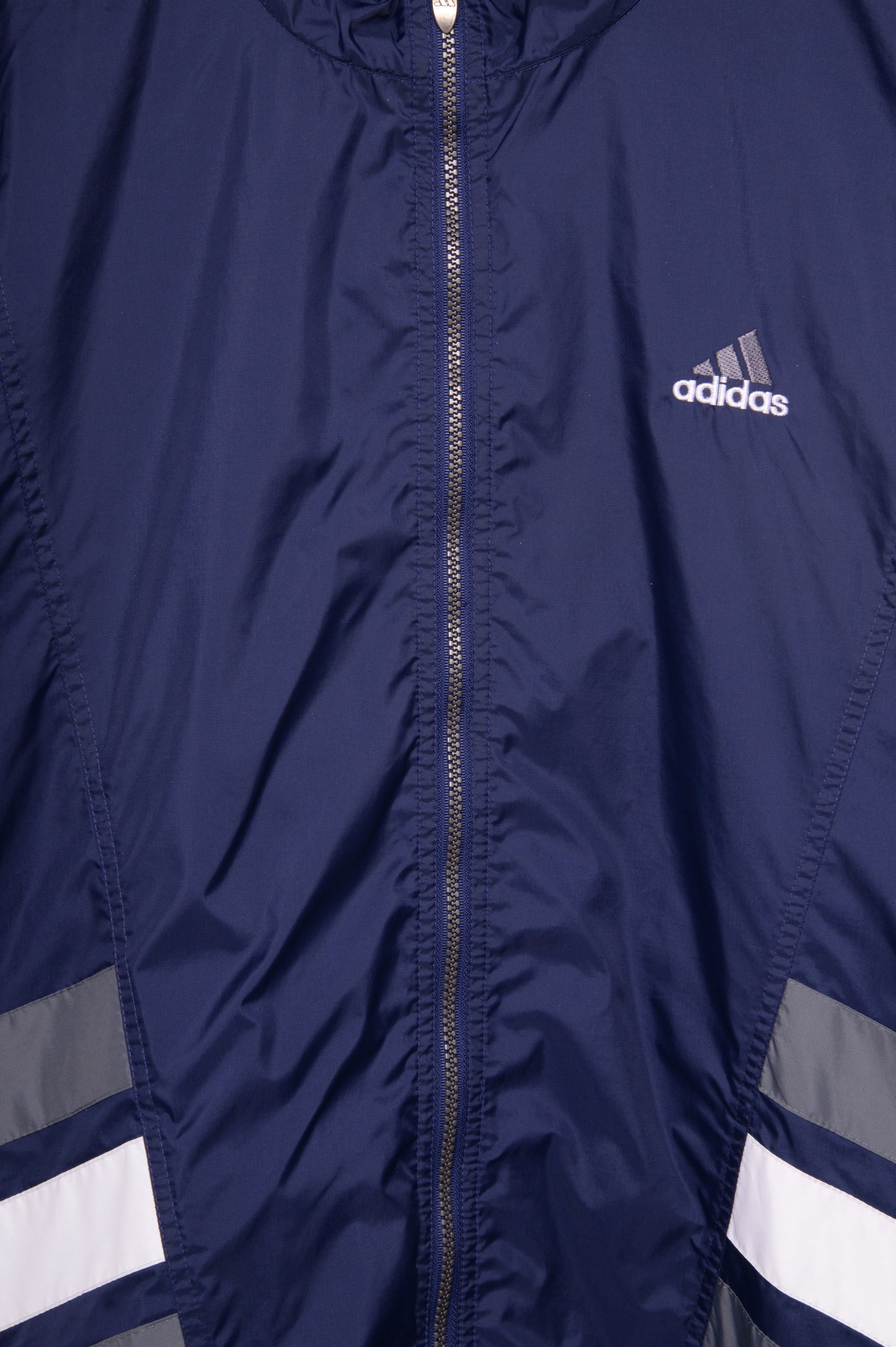 Navy Adidas Stripe Windbreaker