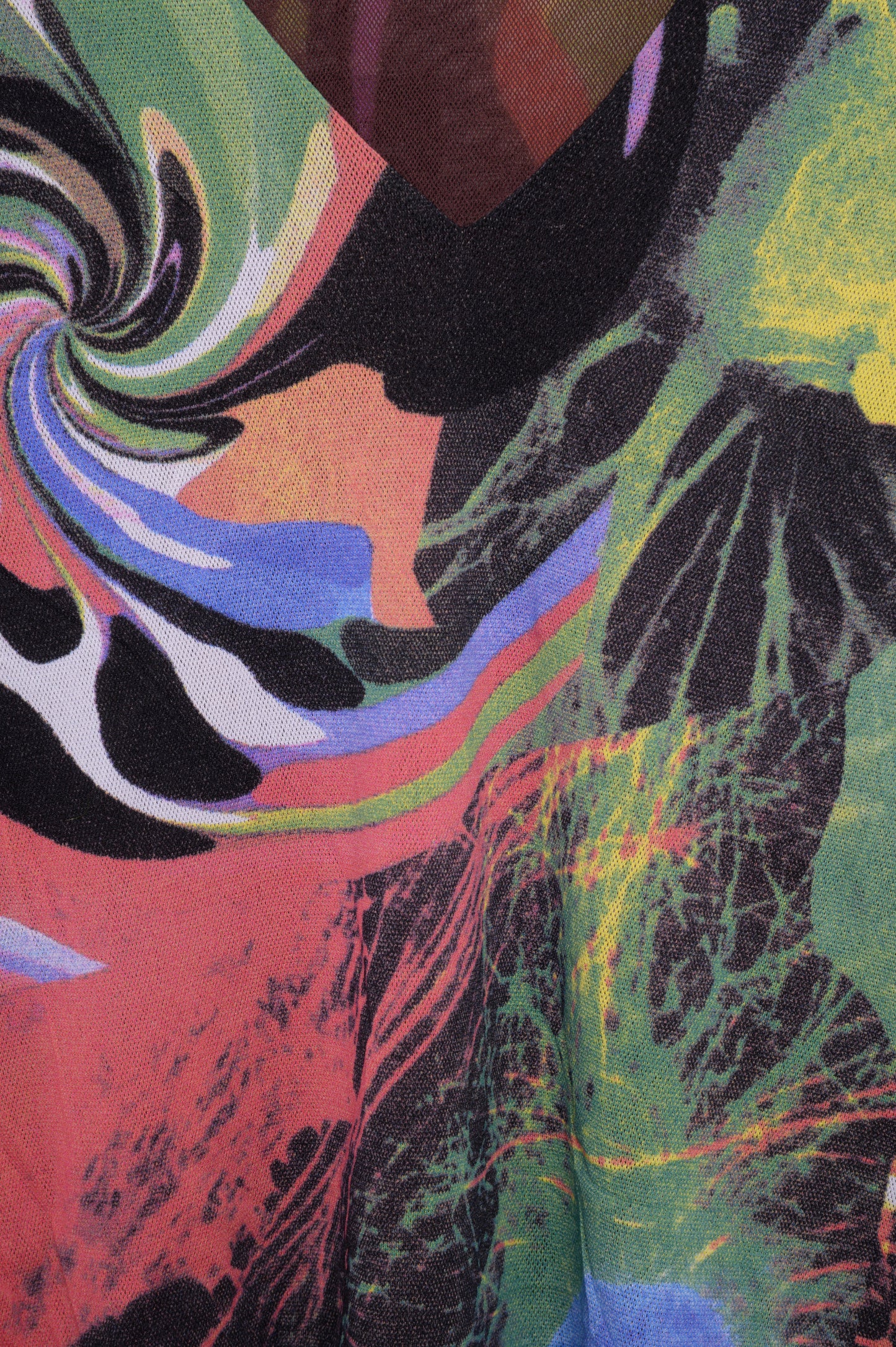 Y2K Slinky Abstract Top