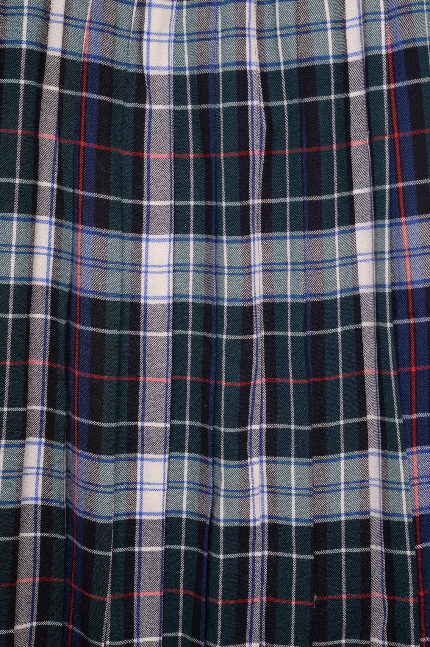 Wool Pleated Midi Skirt