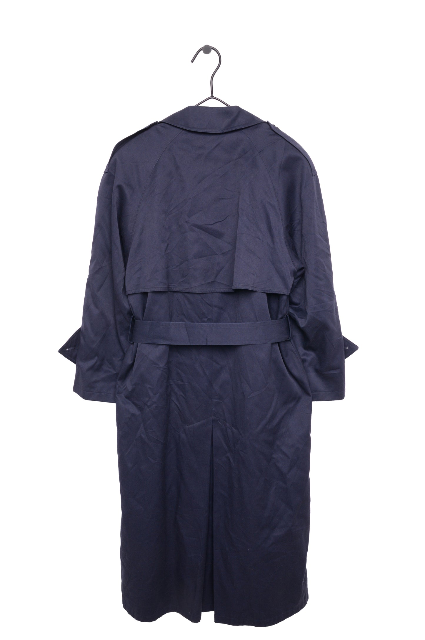 Belted Navy Trench Coat